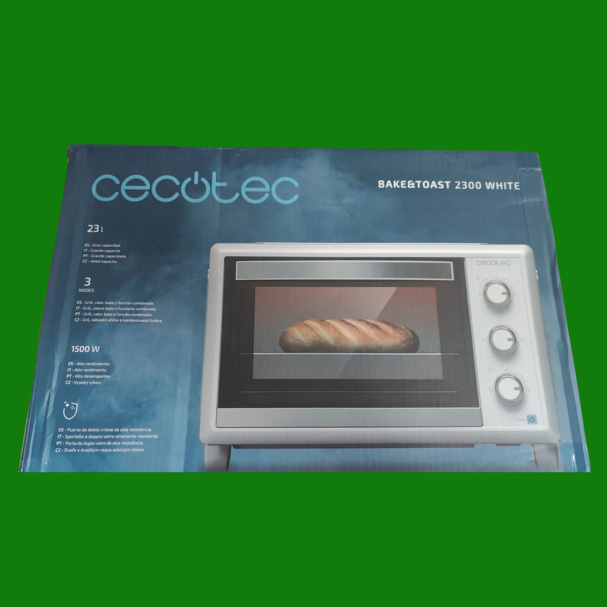 Cecotec Forno elettrico da tavolo Bake&Toast 2300 Bianco 1500 W