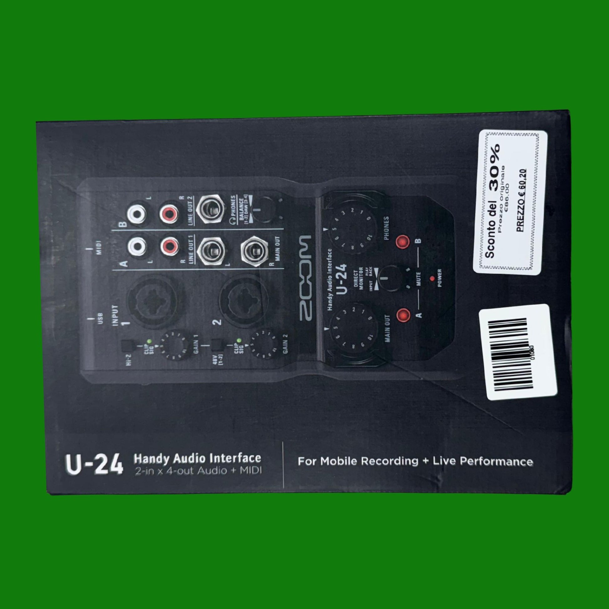 Zoom - U-24 - interfaccia audio USB 2in/4out