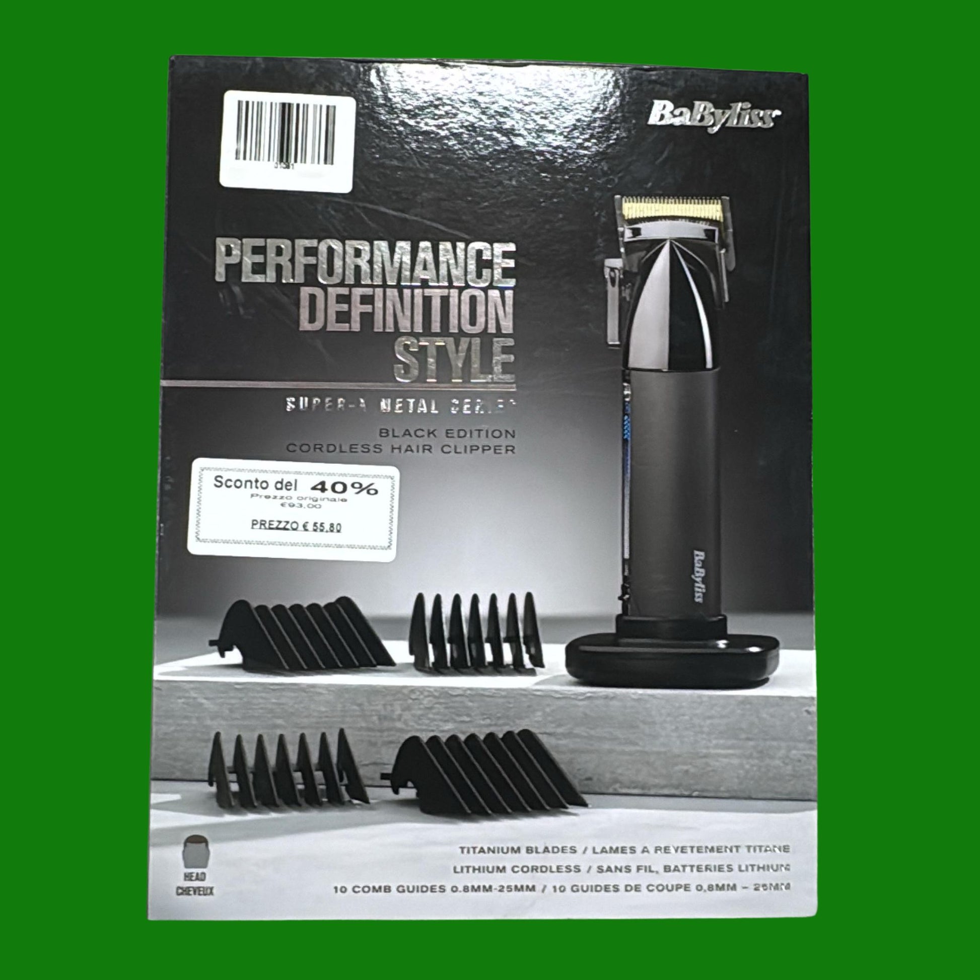 BaByliss - E991E - Super-X Metal Series - Édition Spéciale avec lames en titane
