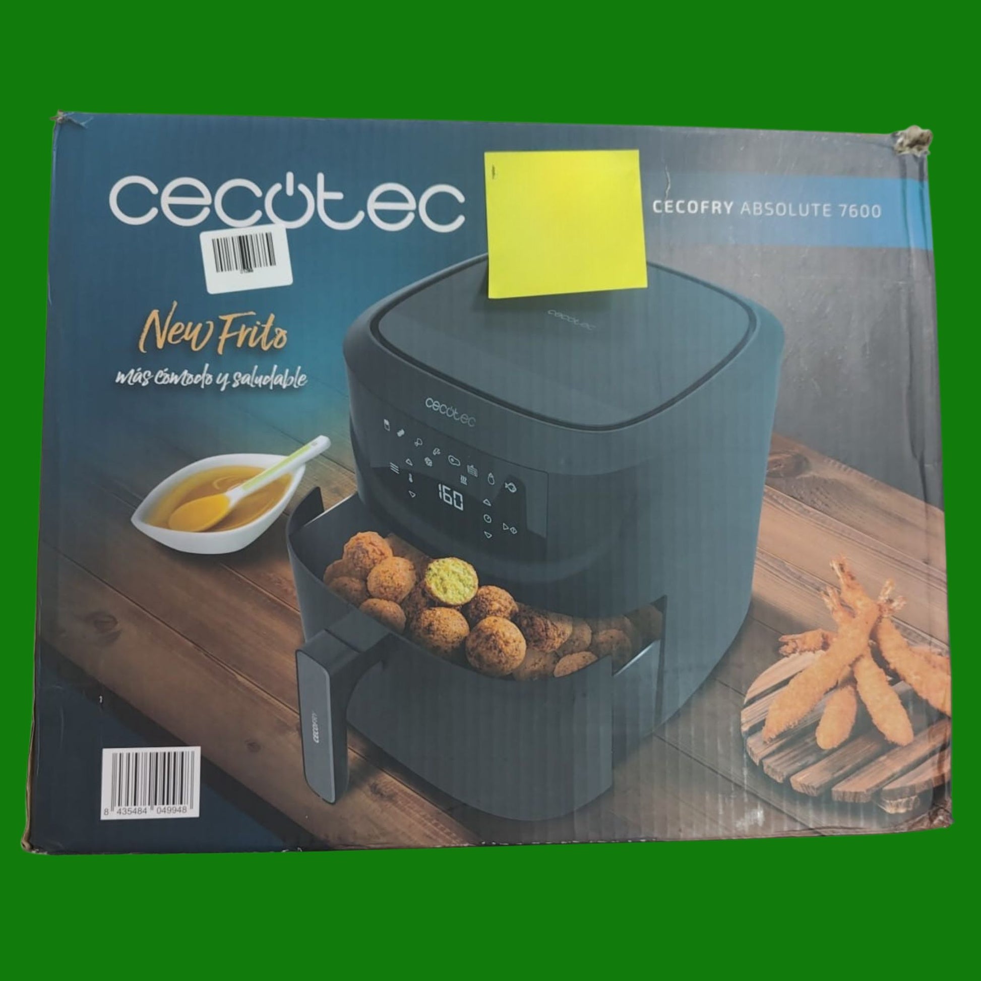 Cecotec Friggitrice ad Aria Cecofry Absolute 7600. Air Fryer 2000 W, Capacità 7,6 L