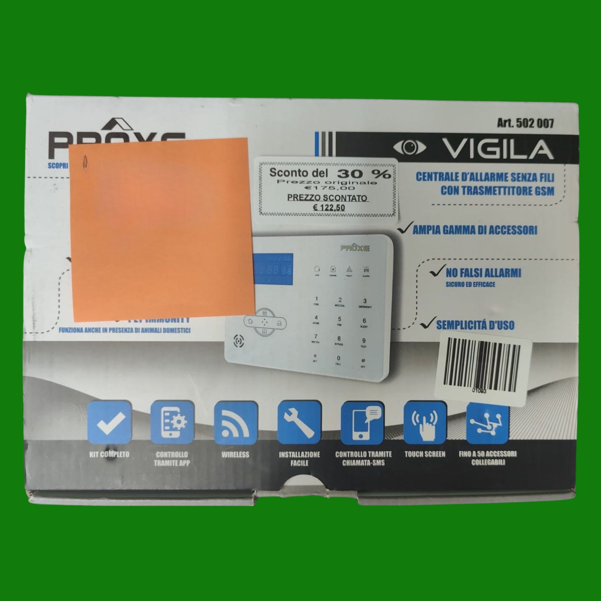 Kit Centrale D'allarme Senza Fili Gsm/pstn PROXE Art.502 008