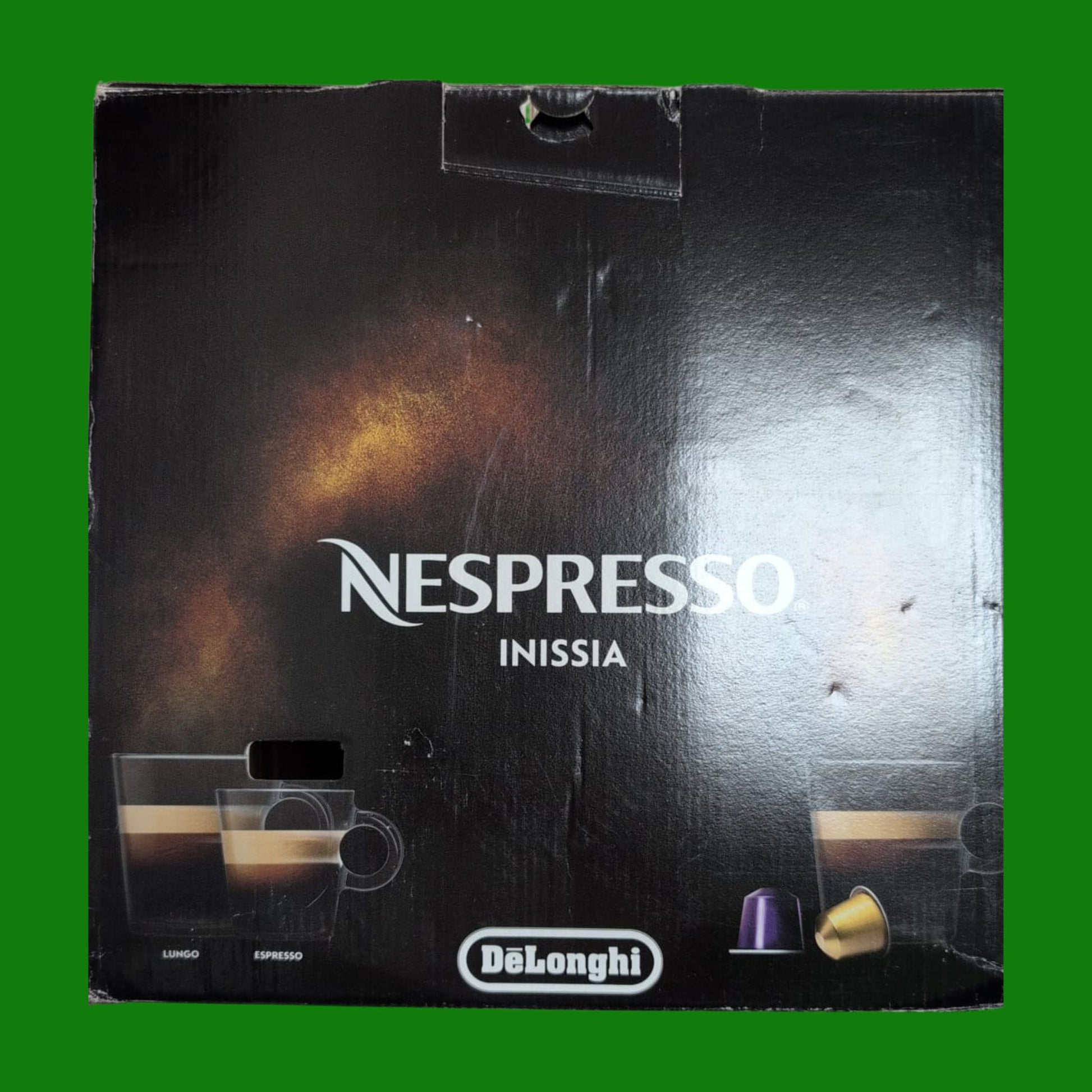 Nespresso Inissia EN80.B, Macchina da caffè di De'Longhi, Sistema Capsule Nespresso, Serbatoio acqua 0.7L, Nero