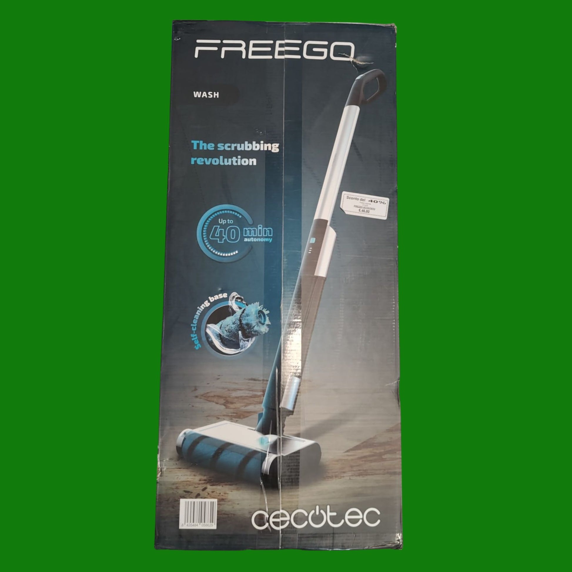 Cecotec Mocio elettrico FreeGo Wash.