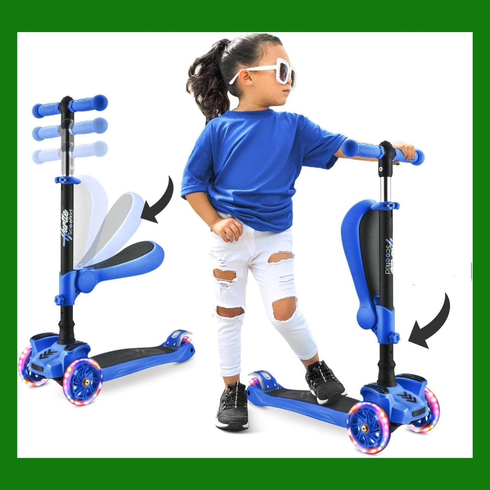 Hurtle Monopattino Bambino, Monopattino Bambina, Monopattino a 3 Ruote,