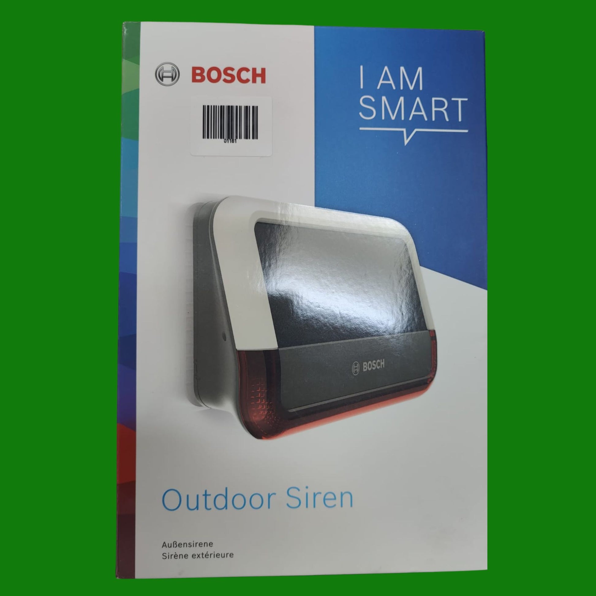 Bosch Smart Home Sirena esterna, impianto di allarme con pannello solare