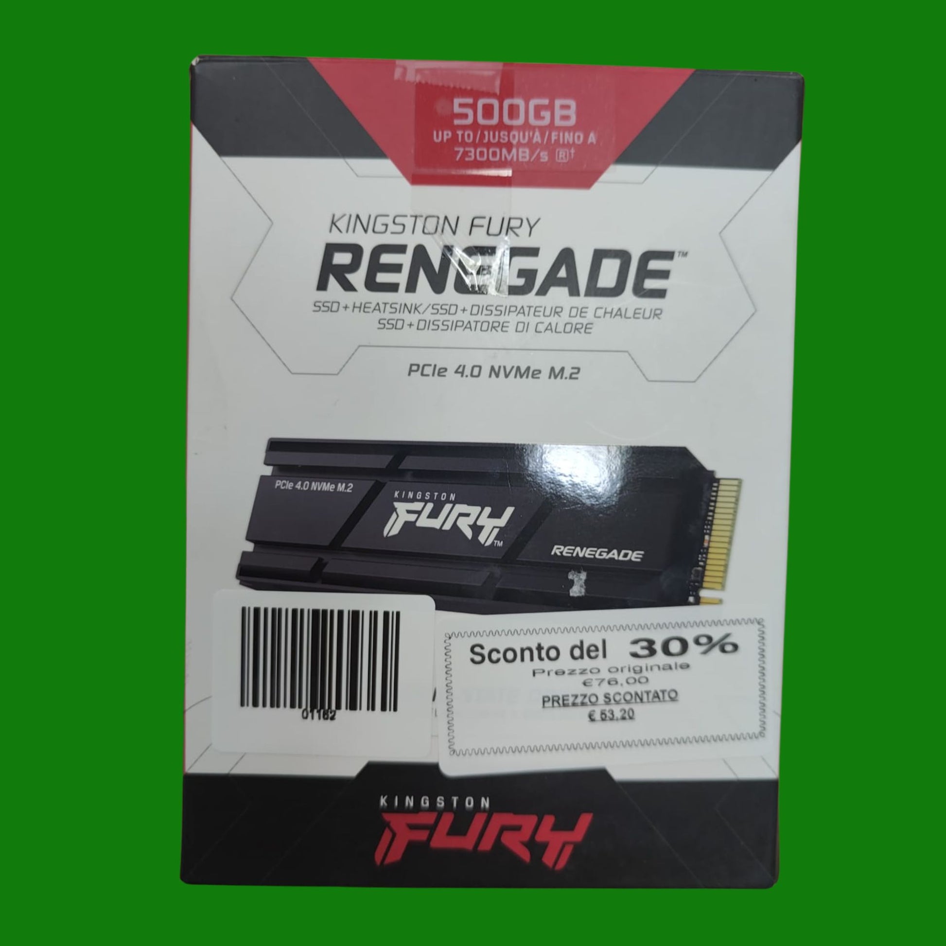 Kingston FURY Renegade PCIe 4.0 NVMe M.2 SSD Adattiper gamer,