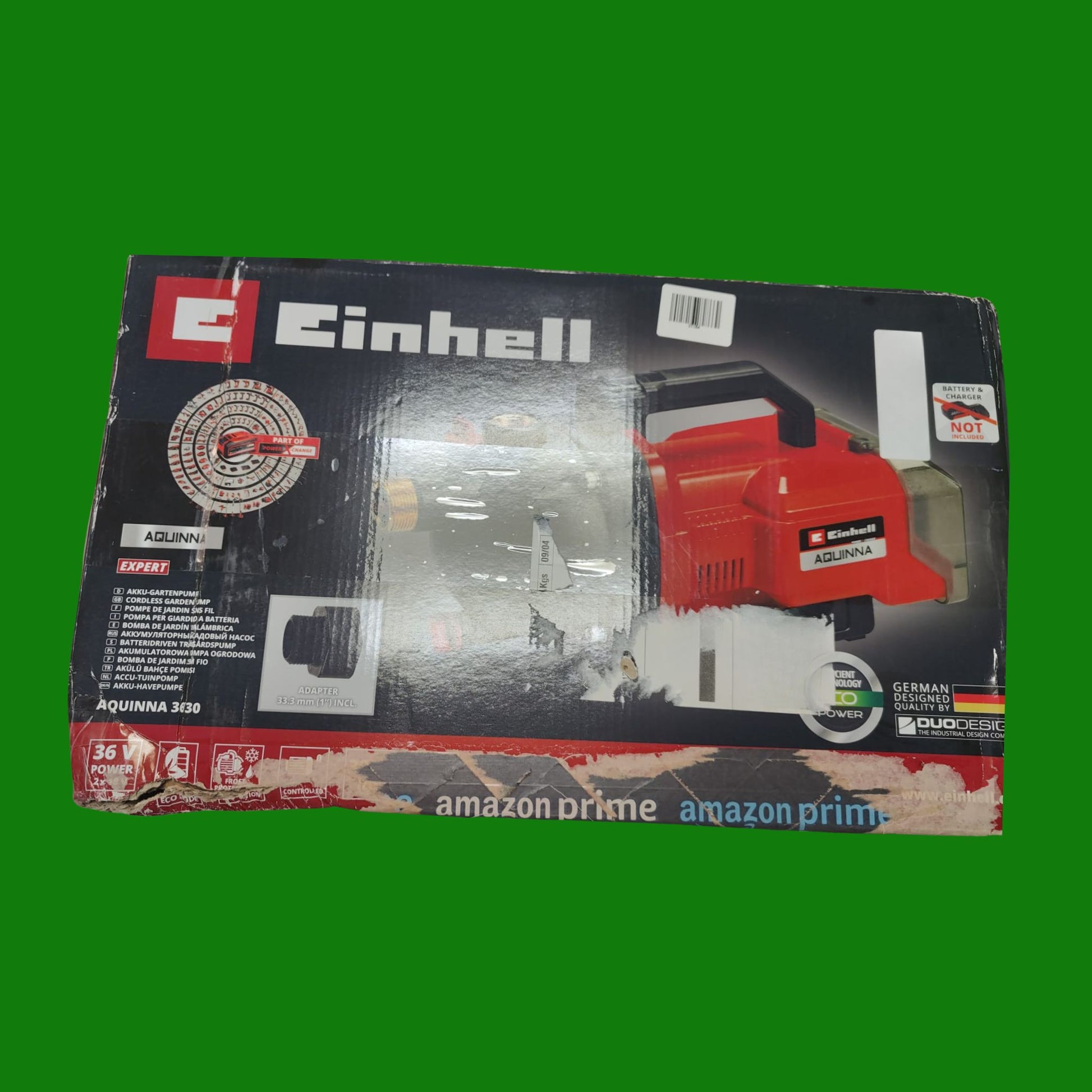 Einhell AQUINNA 36/30 Pompa da giardino a batteria Power X-Change