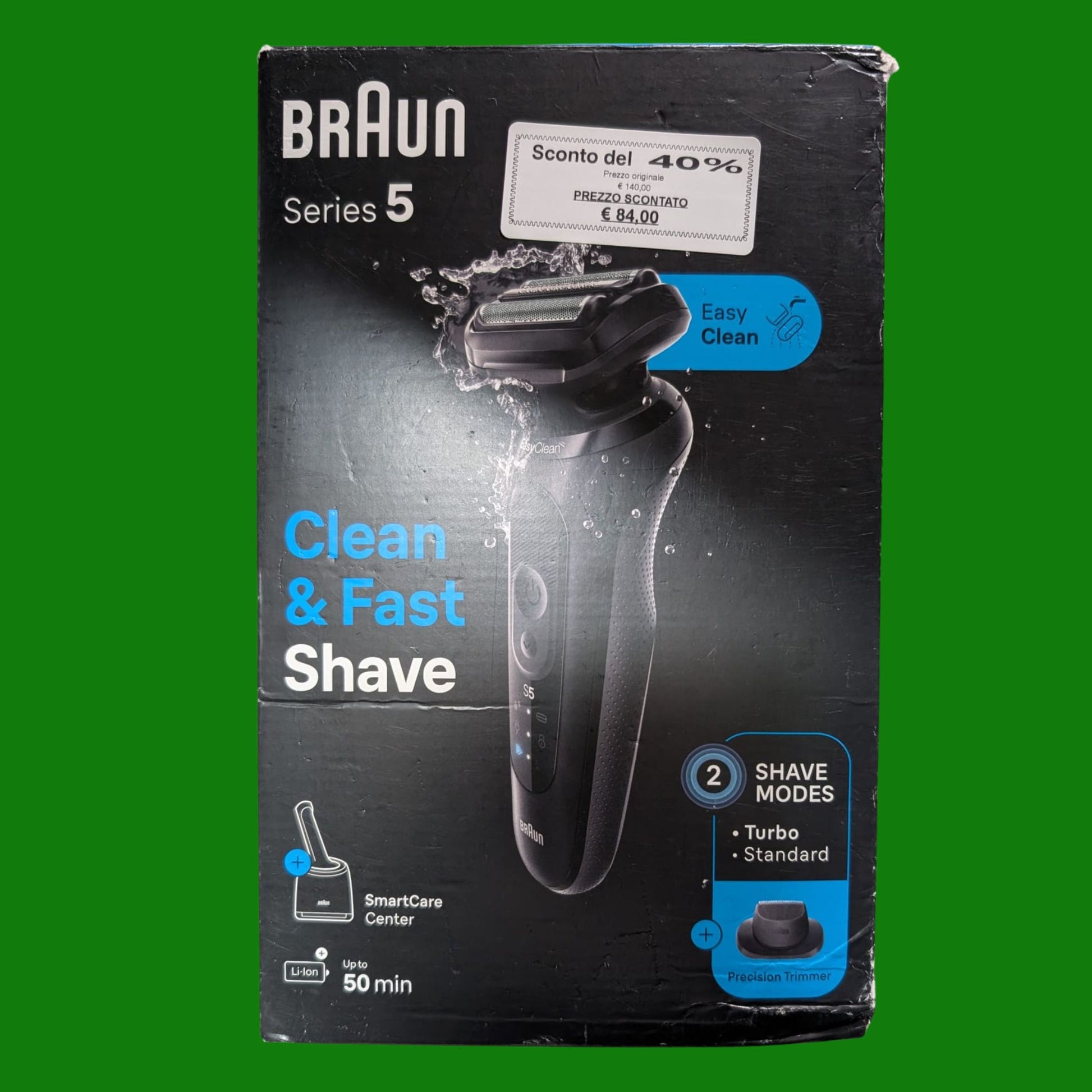 Braun Rasoio Elettrico, Series 5, Con Stazione SmartCare