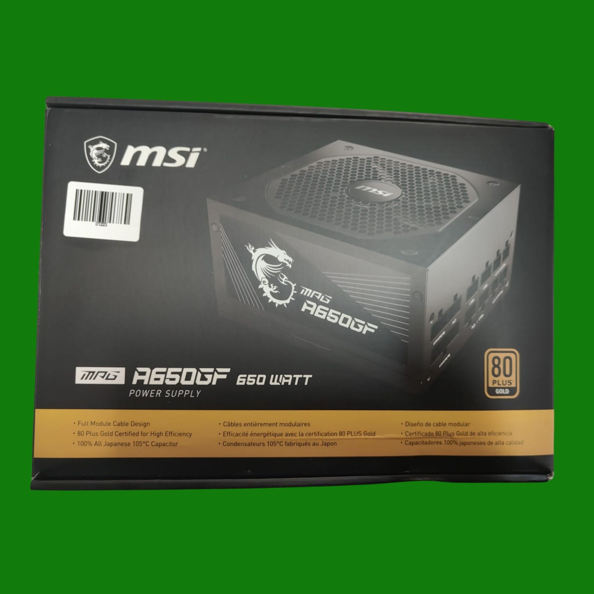 MSI MPG A650GF Alimentatore 650W 80 Plus Gold, Completamente modulare ATX