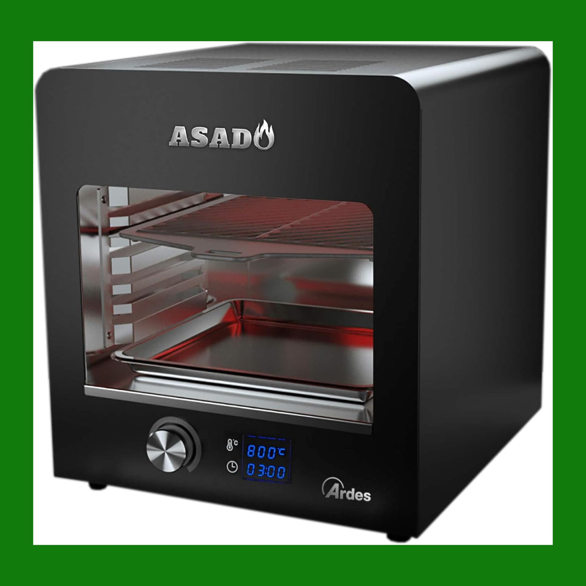 ARDES - ARBEEF01 Bistecchiera Forno Grill Beefer a Infrarossi ASADO - Bistecchiera Elettrica Professionale per Cucinare - Grill Con Pareti Cool Touch