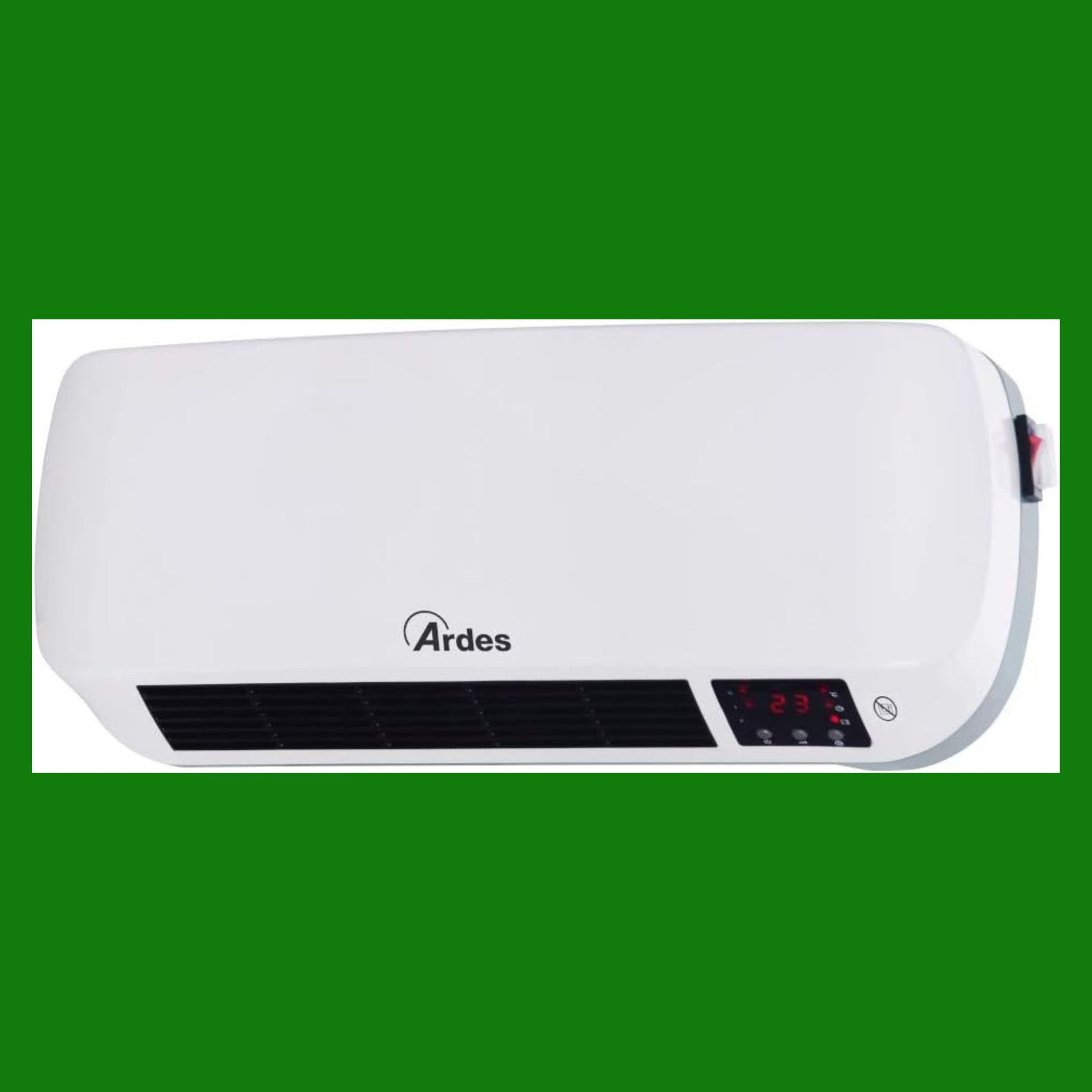 Ardes AR4W03P Week Termoventilatore Ceramico da Parete, Display Digitale e Programmatore Settimanale