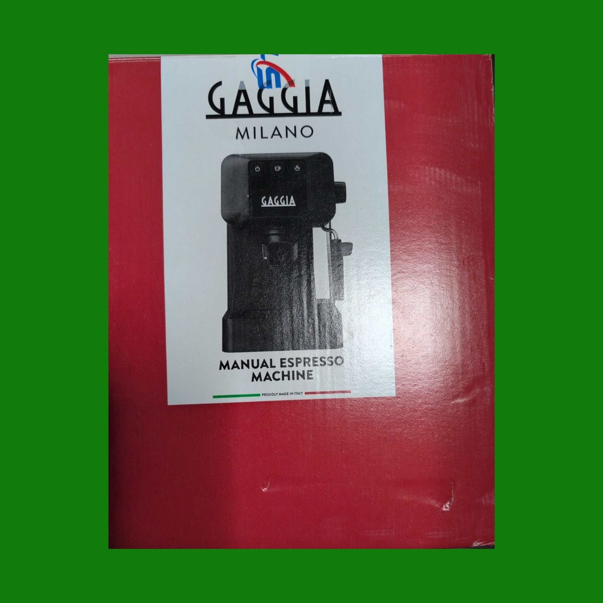 Gaggia EG2109 Grey Macchina Manuale da Caffè Espresso, Macinato o Cialde, Sistema POD per Espressi Cremosi Con Cialde