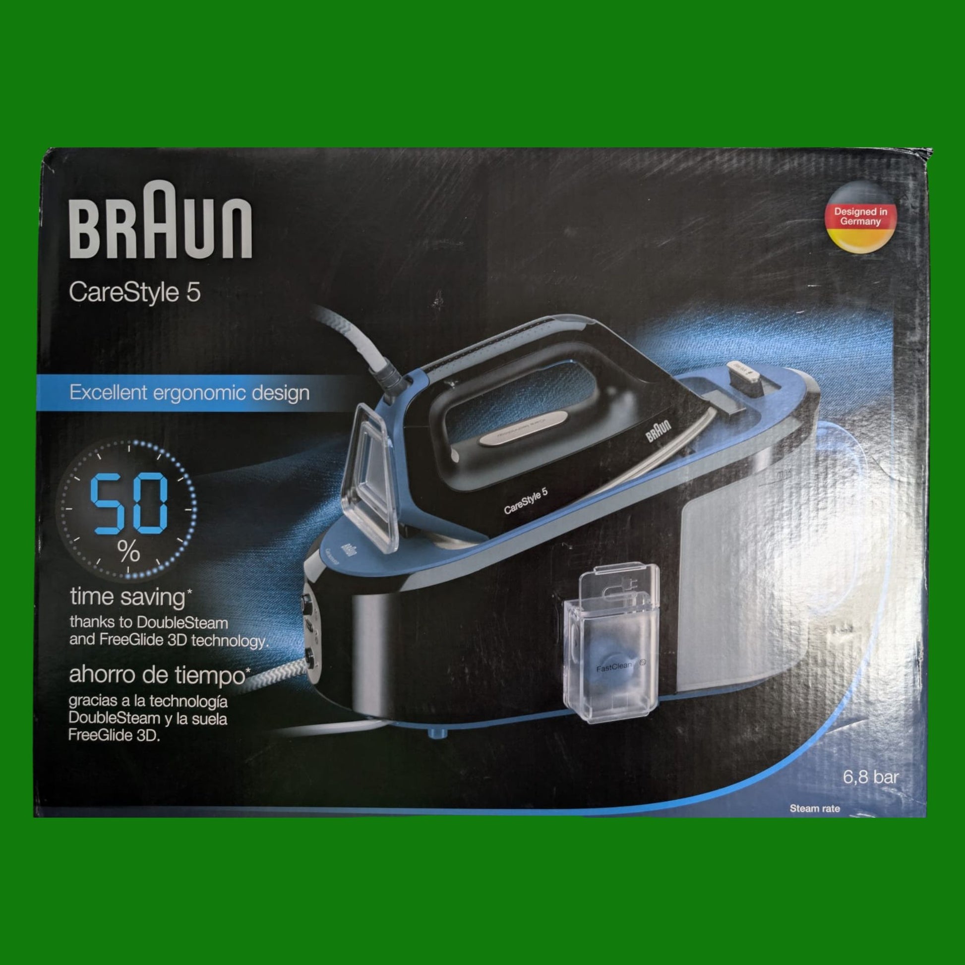 Braun CareStyle 5 IS5145.BK Ferro da Stiro con Caldaia, a carica continua, Serbatoio 2 Litri