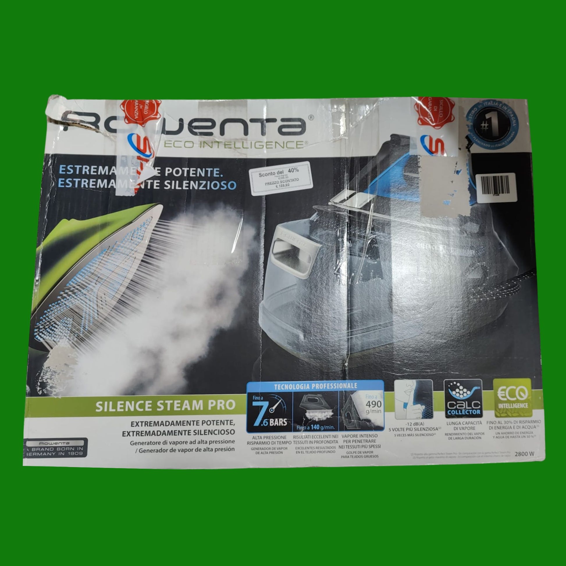Rowenta DG9226 Silence Steam PRO Ferro da Stiro con Caldaia Silenziosa