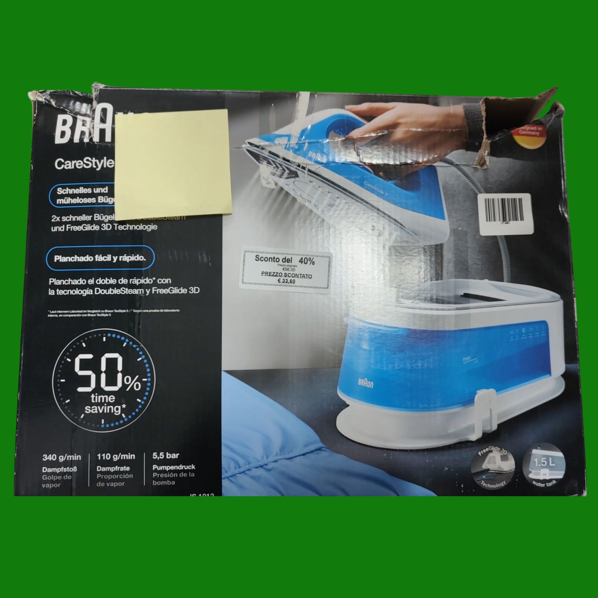 Braun Carestyle1 IS1012BL, , Ferro Generatore Di Vapore