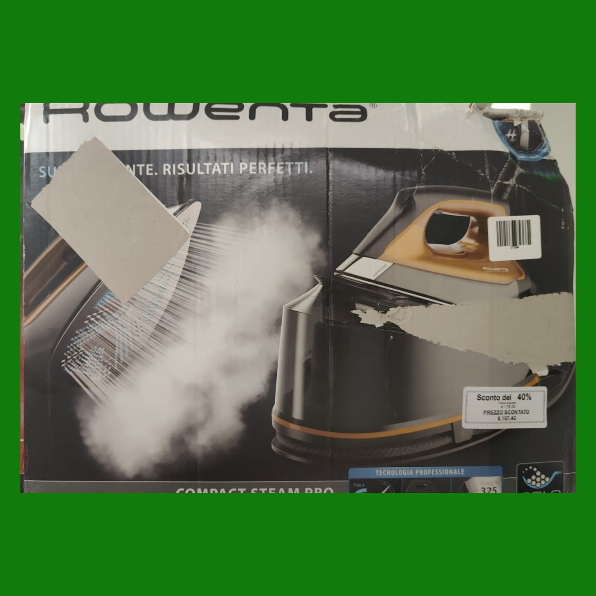 ROWENTA Compact Steam PRO DG7644 Ferro da Stiro a Vapore, 2200 W, 1100 milliliters,