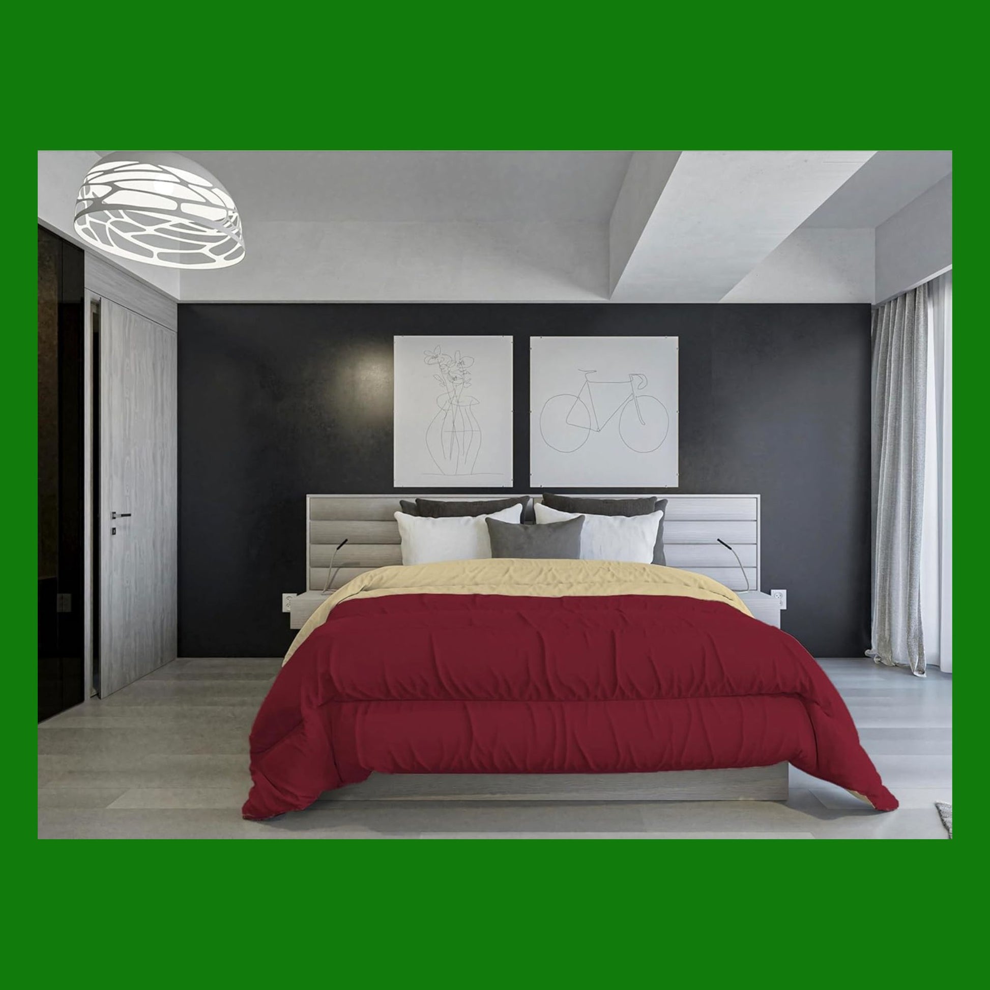 Italian Bed Linen PIUMINO INVERNALE IGNIFUGO BICOLORE SAIA