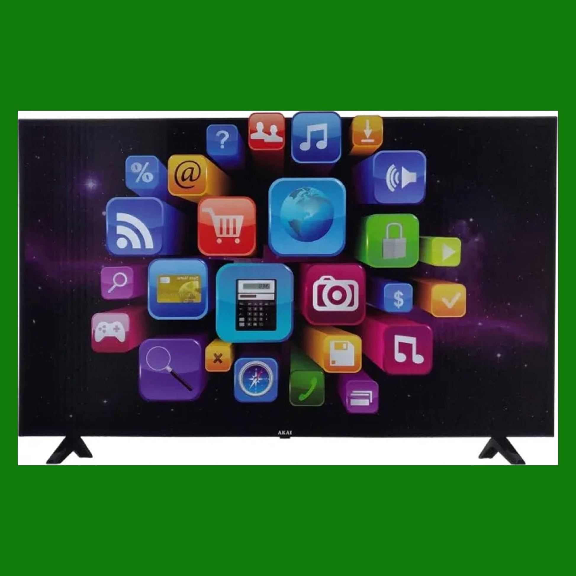 Akai AKTV4650J - TV 45 Pollici, Smart, DVB-T2 HEVC, 4K, LED