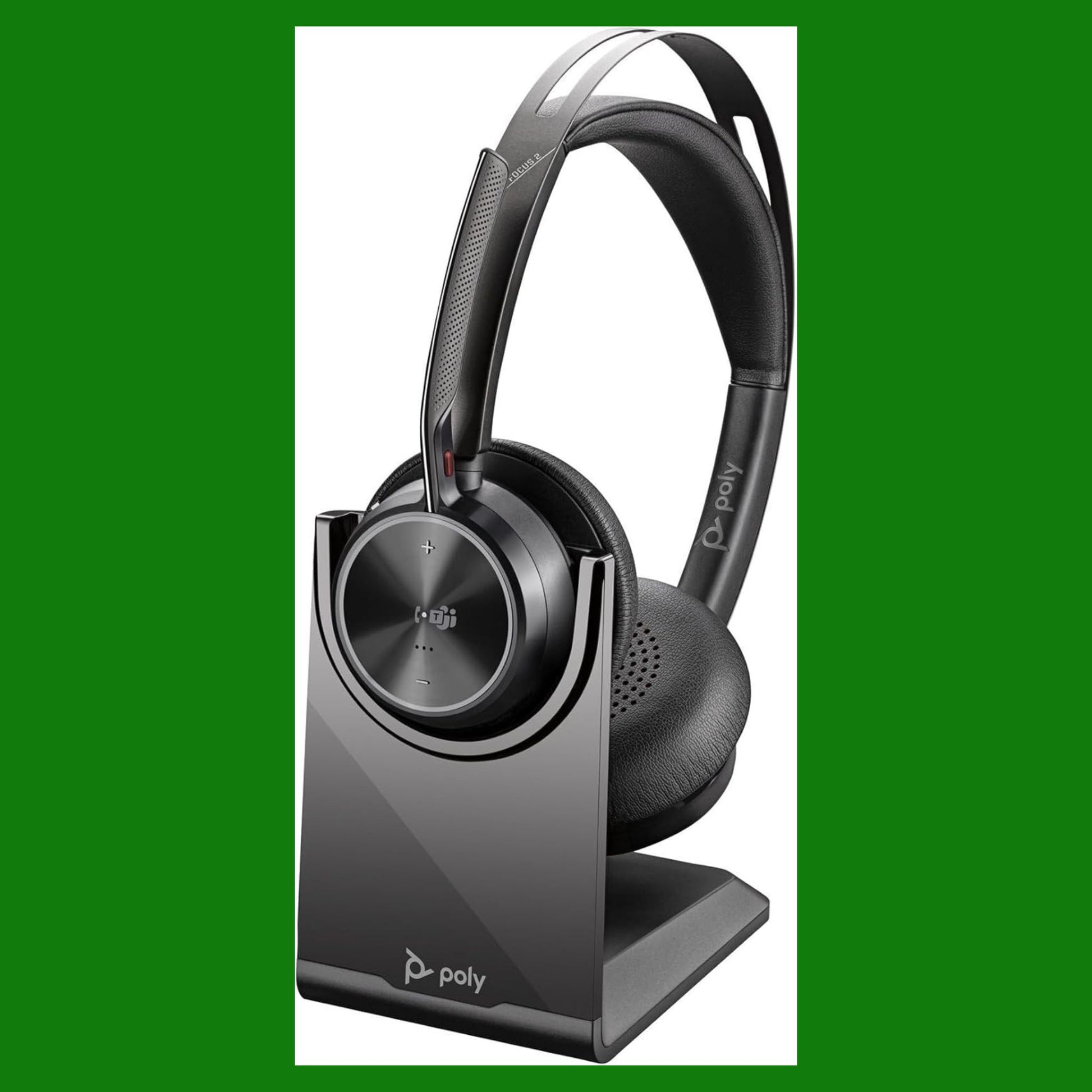 Poly Voyager Focus 2 UC USB-A CUFFIE für Microsoft Teams inkl. Ladestation