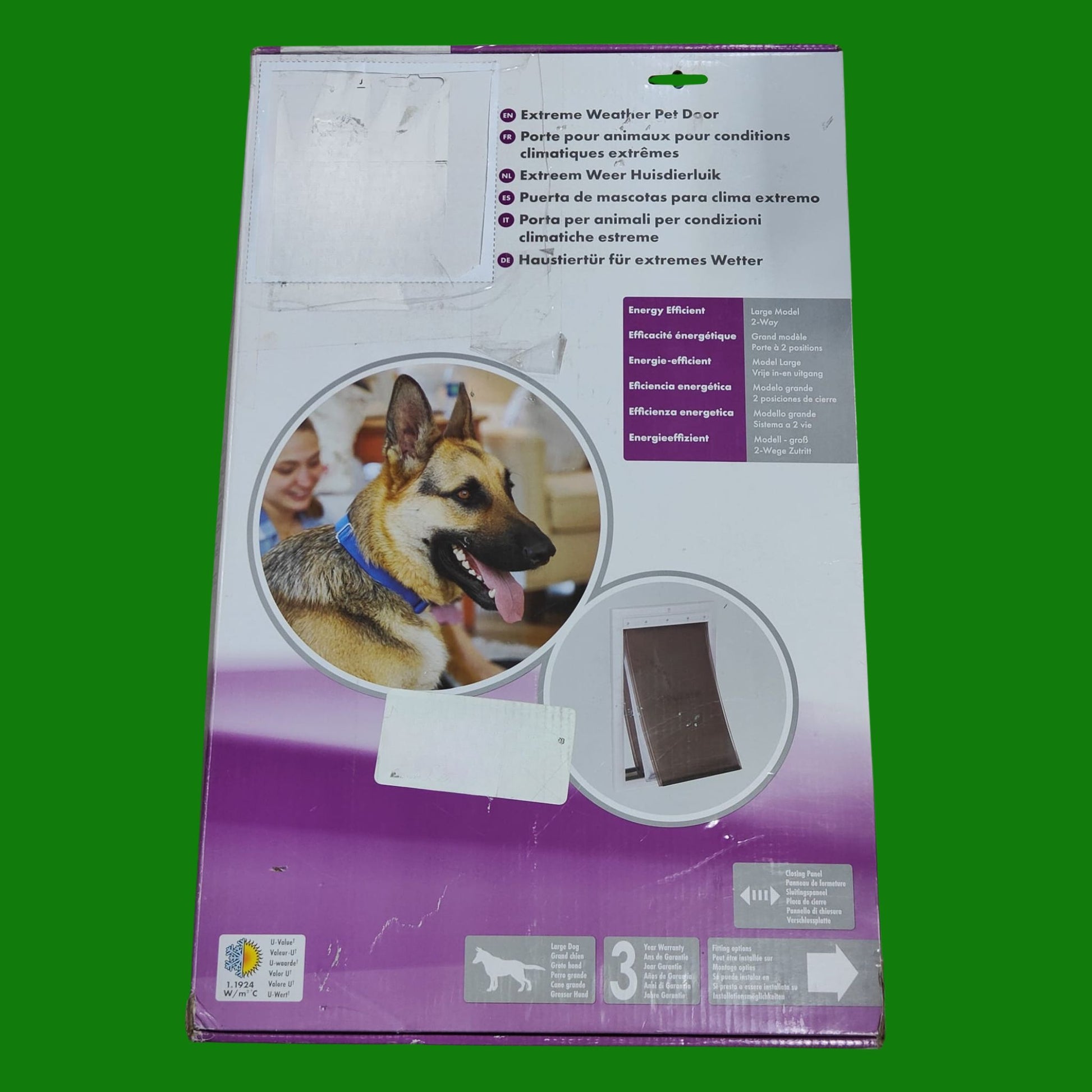 PetSafe - Porta per Animali per Climi Estremi - Tripla Aletta, Efficiente
