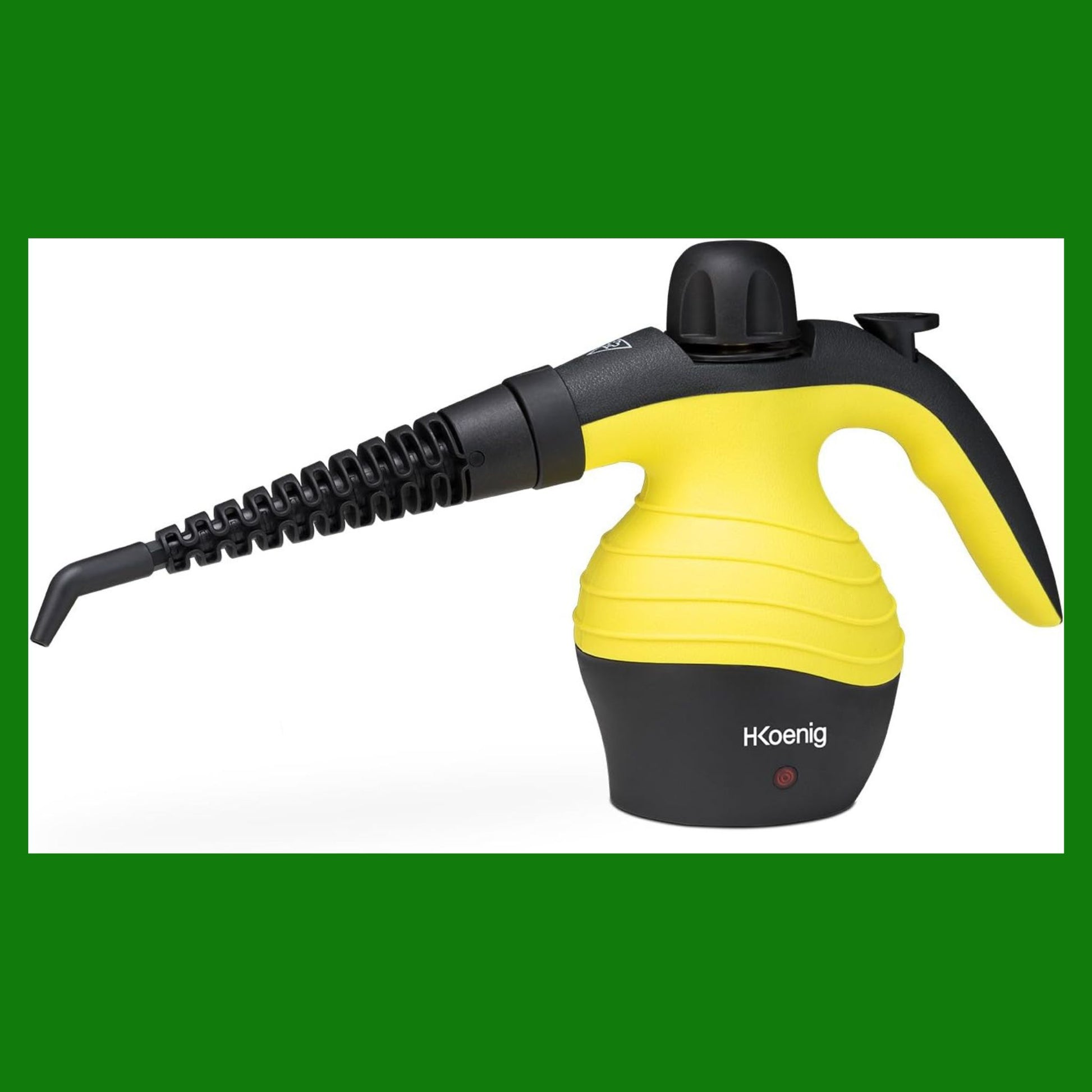 H.Koenig Pulitore a vapore NV60, 4,2 bar, 250 ml, trasportabile, portatile, compatto, impugnatura
