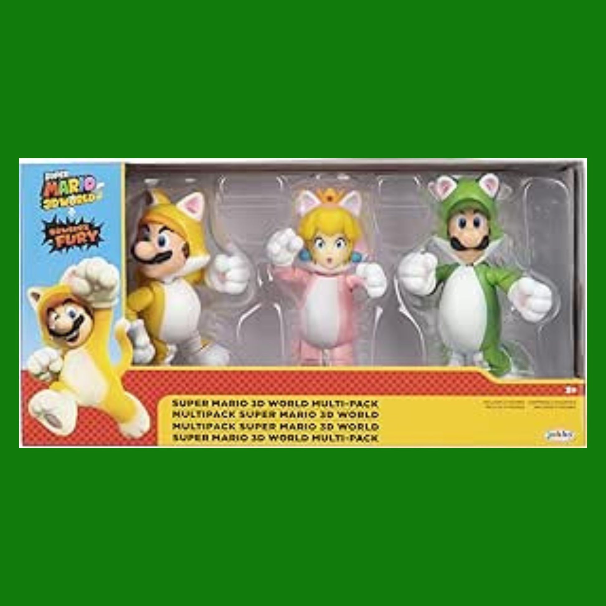 Nintendo Super Mario - Set di 3 personaggi 3D, 10 cm