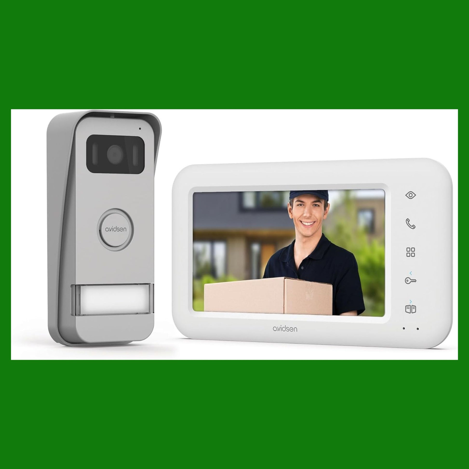 Avidsen 112292 Videocitofono collegato cablato 7 Pollici AvidsenHome-Elia