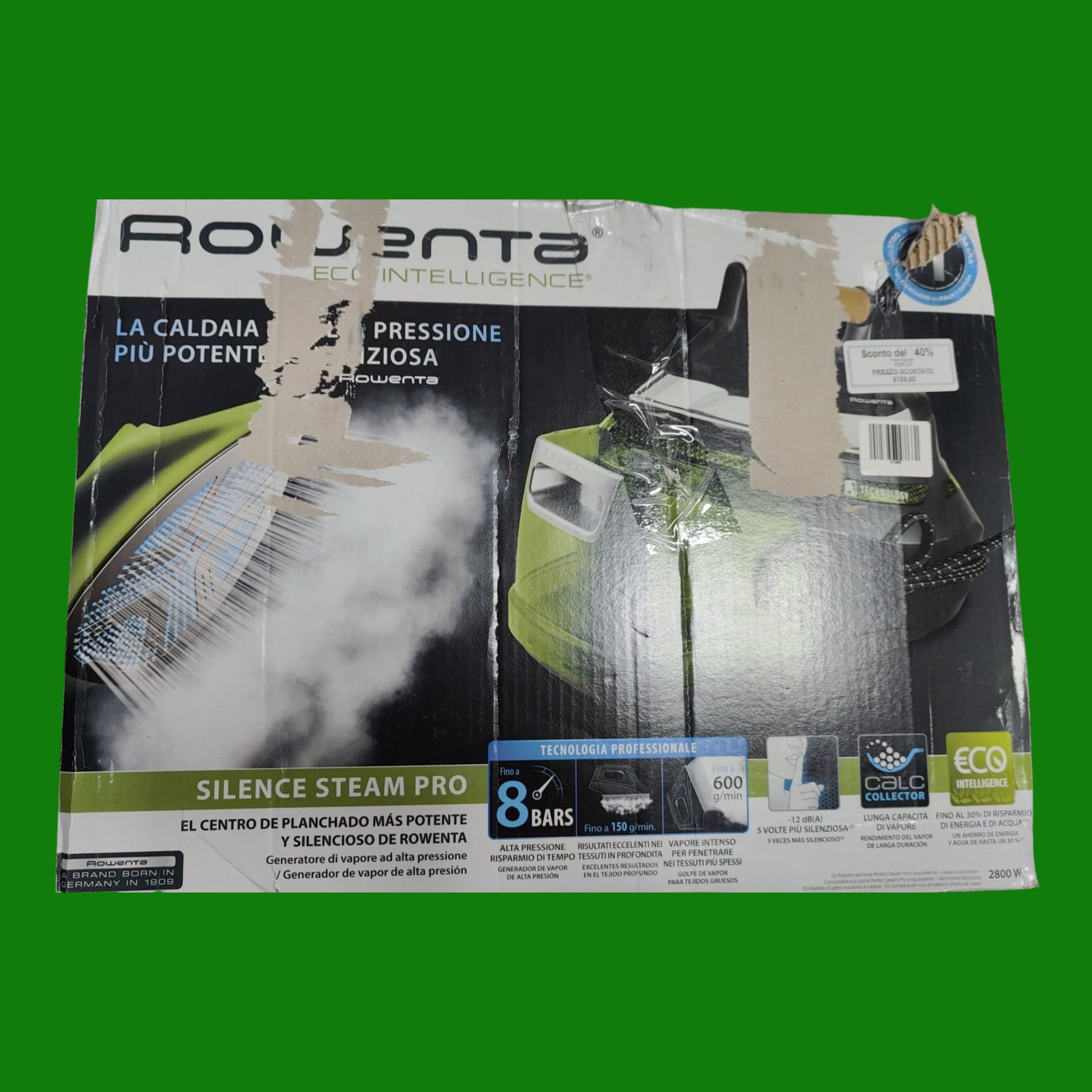 Rowenta Silence Steam Pro DG9266 2800 W 1,3 L Microsteam 400 soleplate Nero