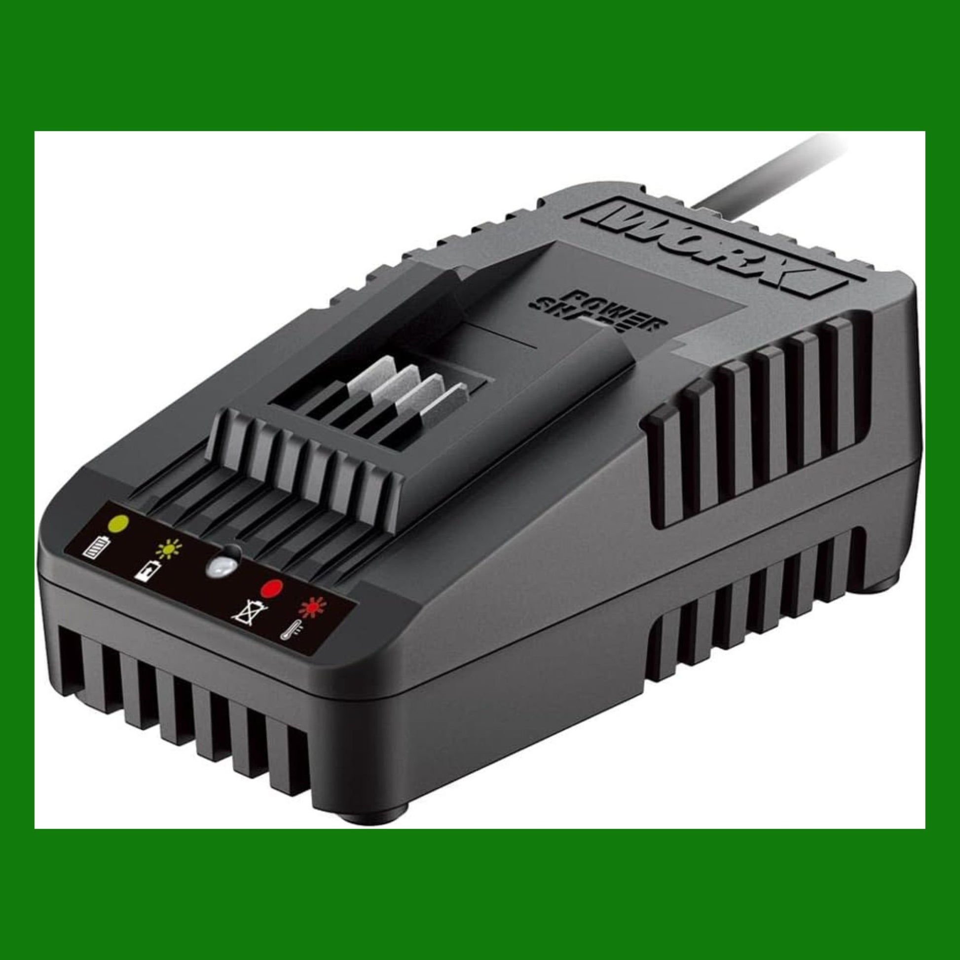 WORX WA3880 - Caricabatteria rapido 20V 2Ah compatibile con tutte le batterie 20V