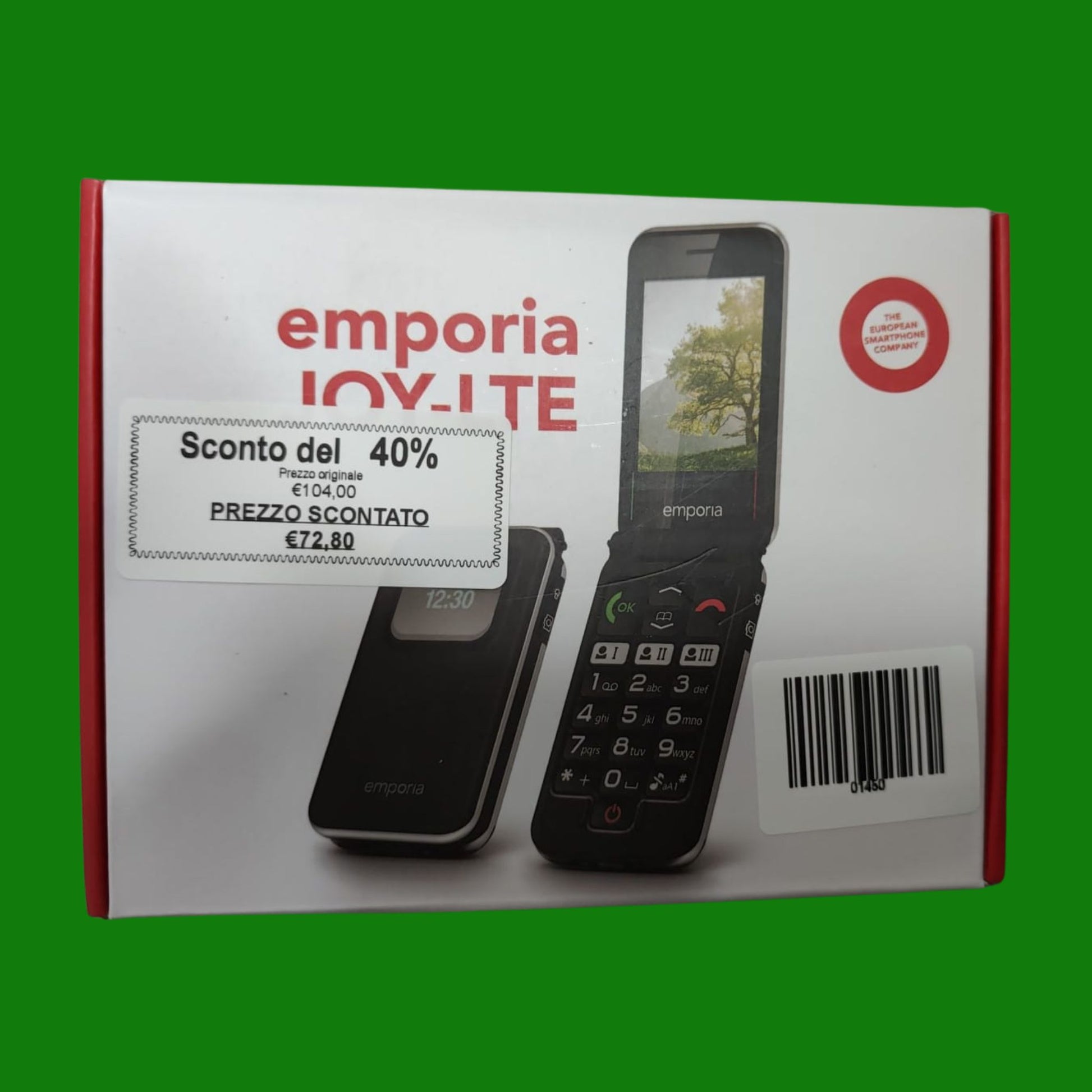 Emporia JOY-LTE - Telefono cellulare 4G per Anziani, Volume alto, Display 2.8" a colori, 3 Tasti di chiamata