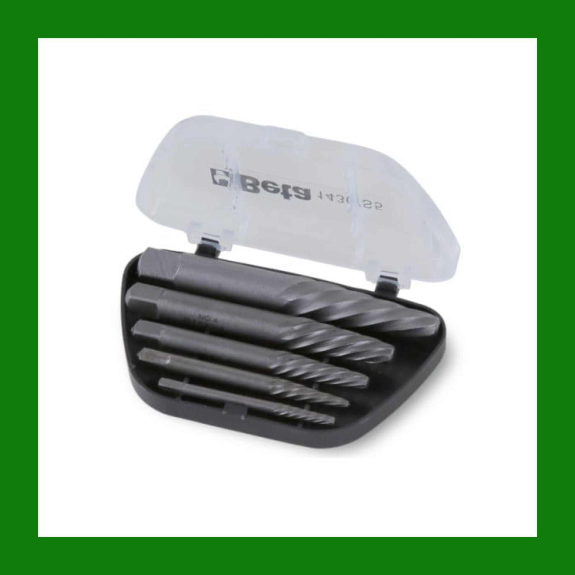 Beta 1430/S8 - Serie di estrattori conici per viti e prigionieri danneggiati destrorsi in astuccio di plastica