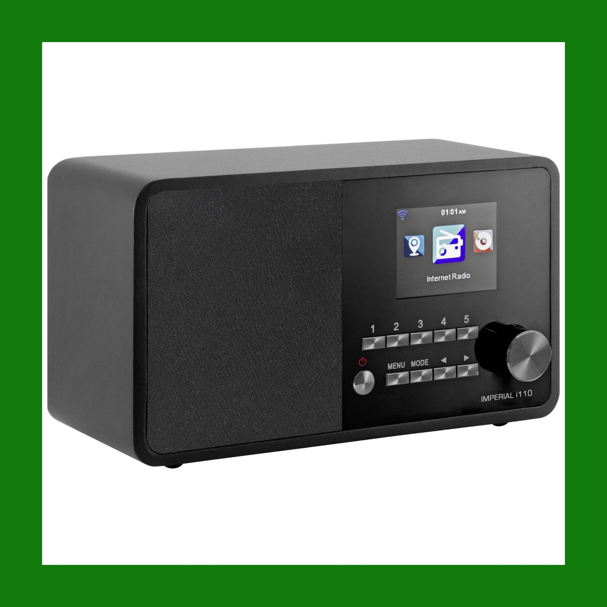 Radio Internet Wi-Fi i110 con funzione lettore multimediale, nera