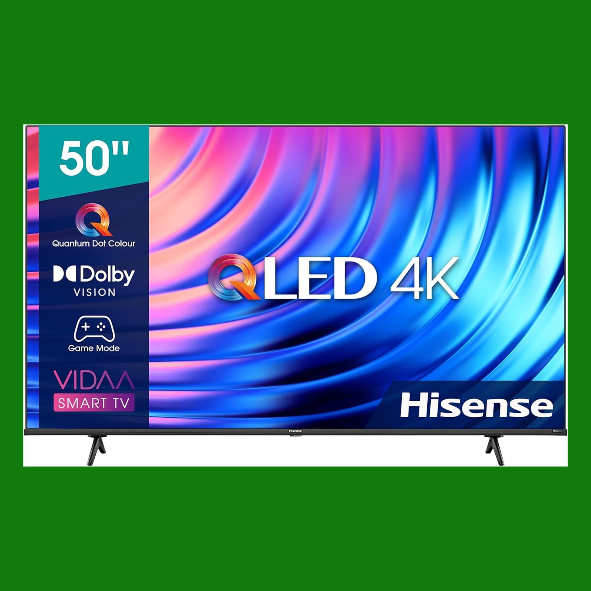 Hisense 50" QLED UHD 50E78HQ, Smart TV VIDAA 5.0, HDR Dolby Vision