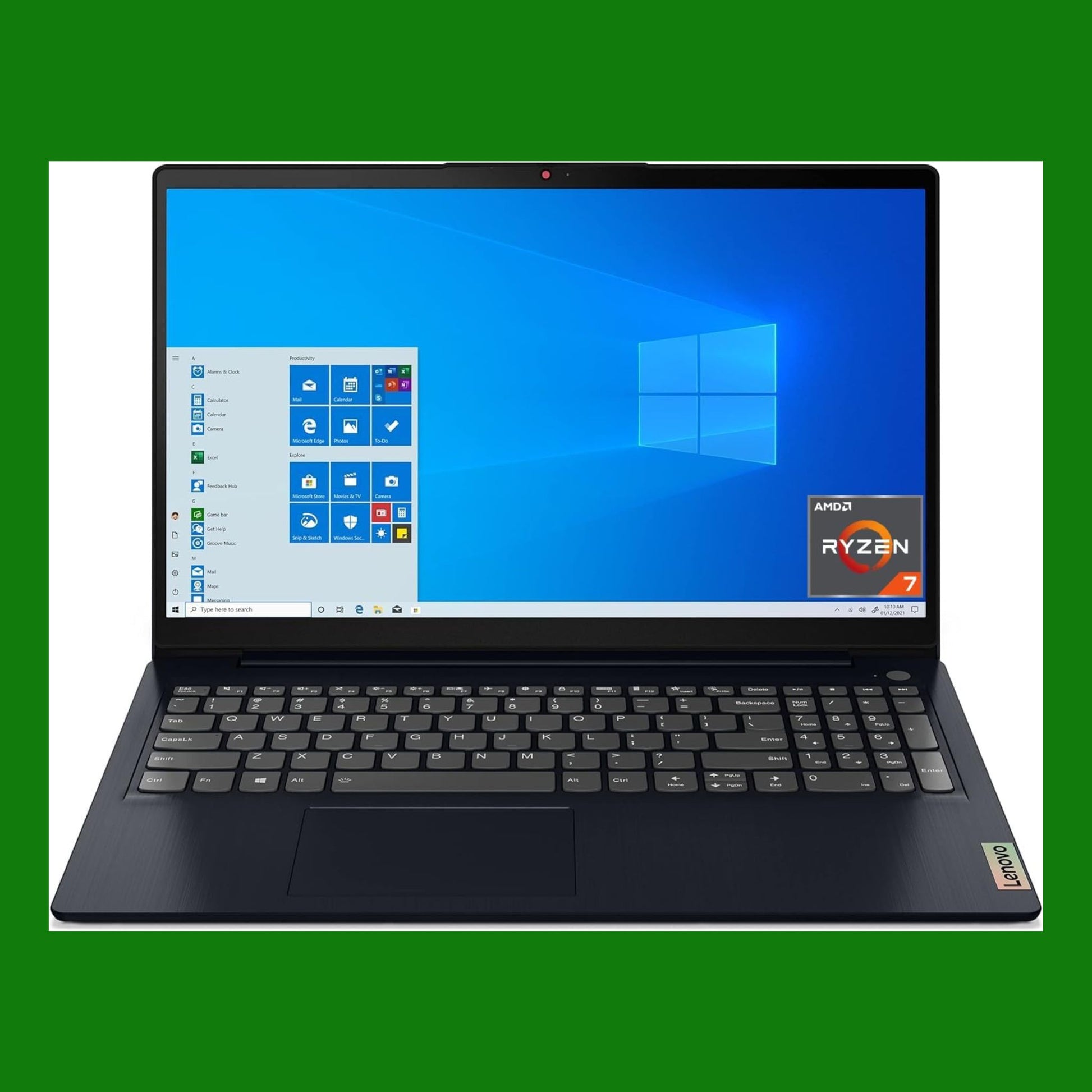 Lenovo IdeaPad 3 Notebook 15,6”, FHD (1920x1080), AMD Ryzen 7 5700U, 512GB SSD, RAM 8GB