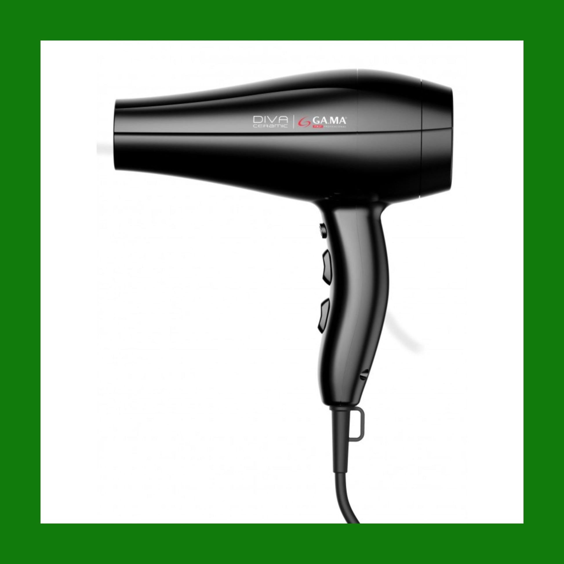 GA.MA Asciugacapelli diva ceramic con motore AC 2300W con diffusoree 6 combinazion
