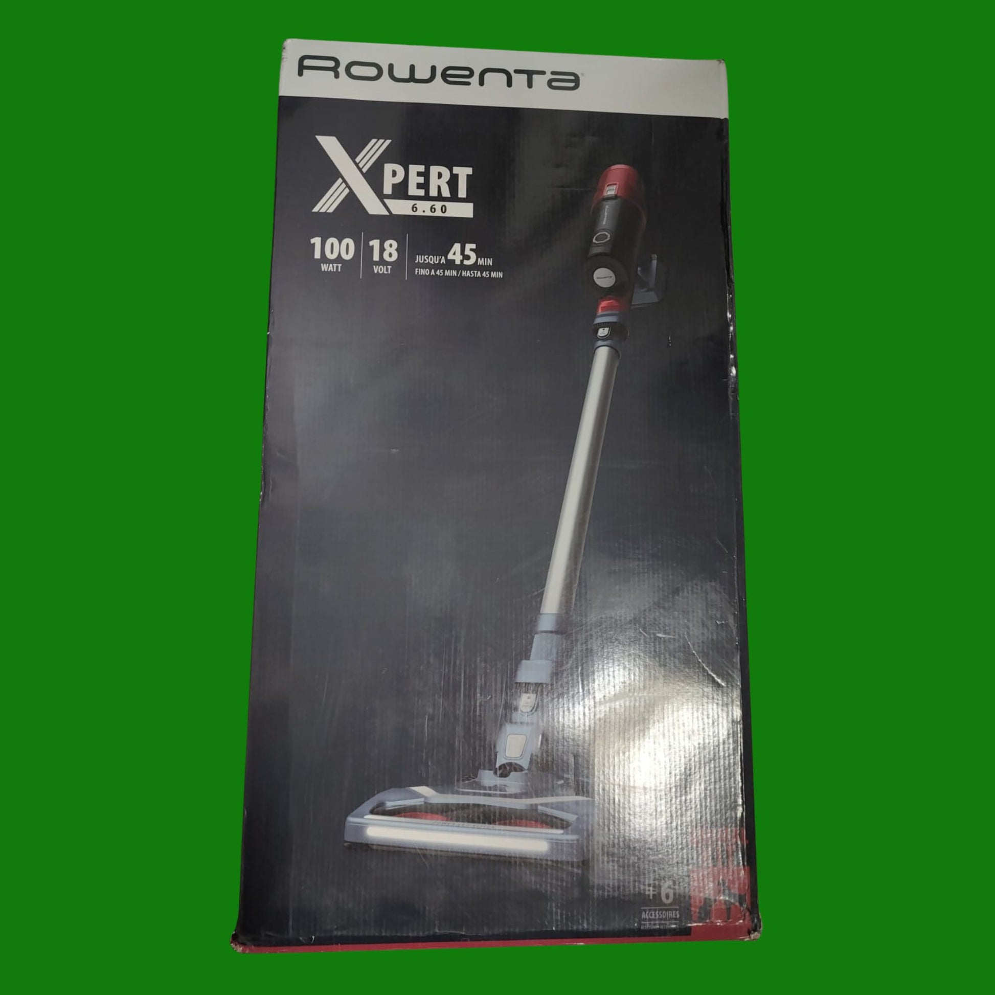 Rowenta X-PERT 6.60 Aspirapolvere Senza Fili Potente con Kit Animal Care, Scopa Elettrica Ricaricabile Leggera