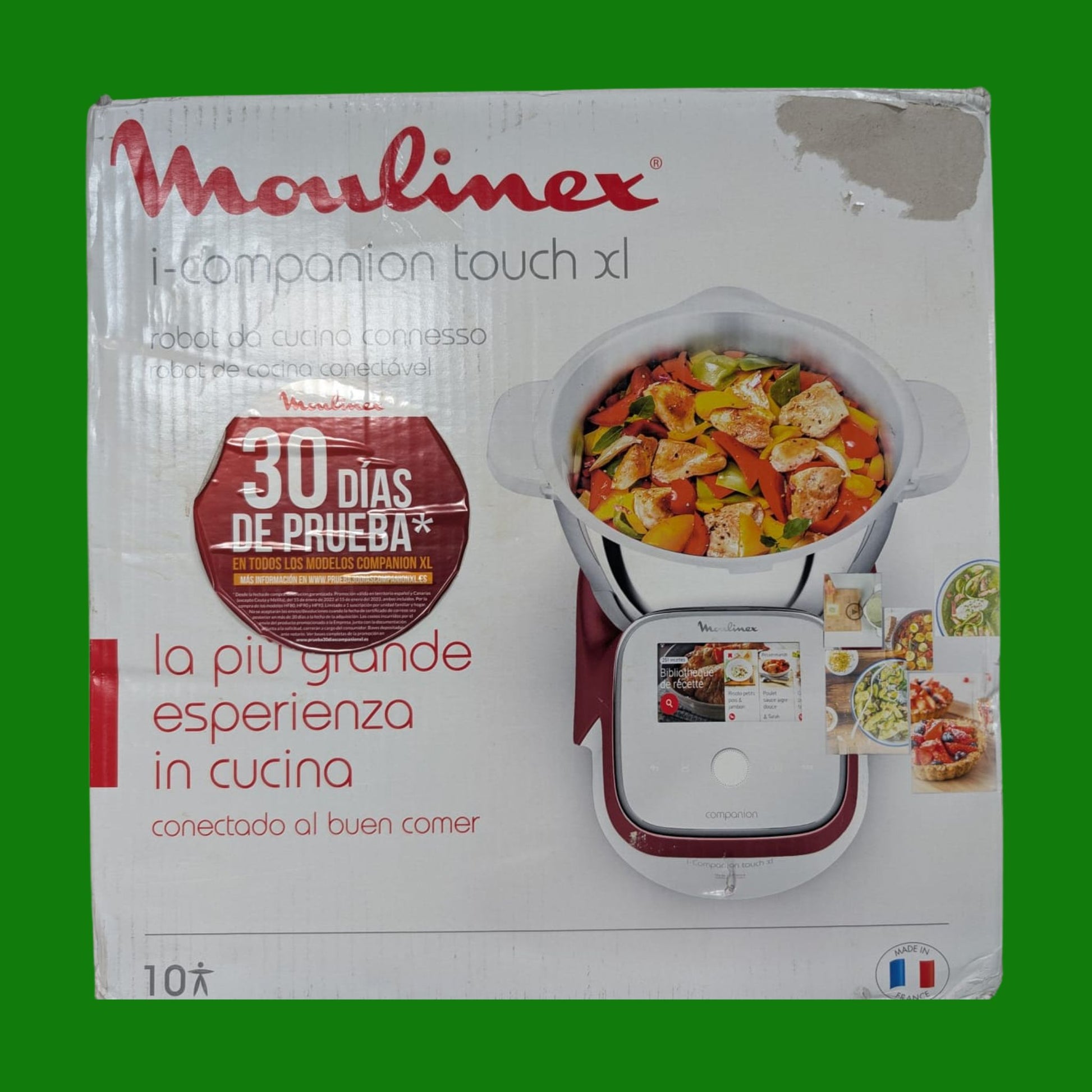 Moulinex Robot da cucina, Ricette illimitate, Touch Screen, Istruzioni e tutorial passo passo, 17 modalità operative, I-Companion Touch XL HF934510