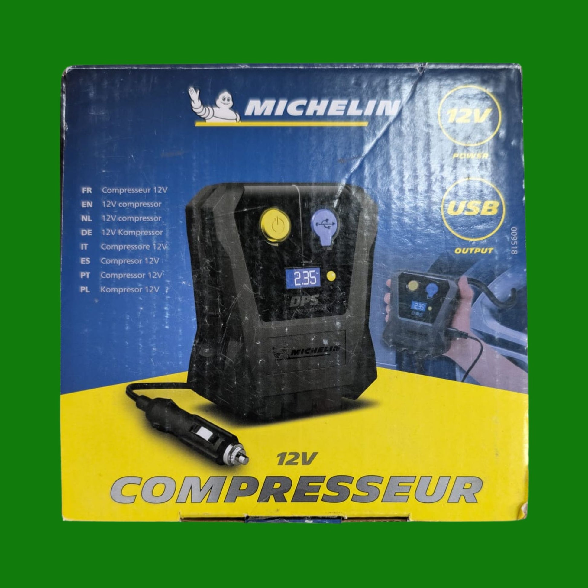 MICHELIN 009518 Mini Compressore Gonfiatore Portatile Digitale 12V 3,5 bar