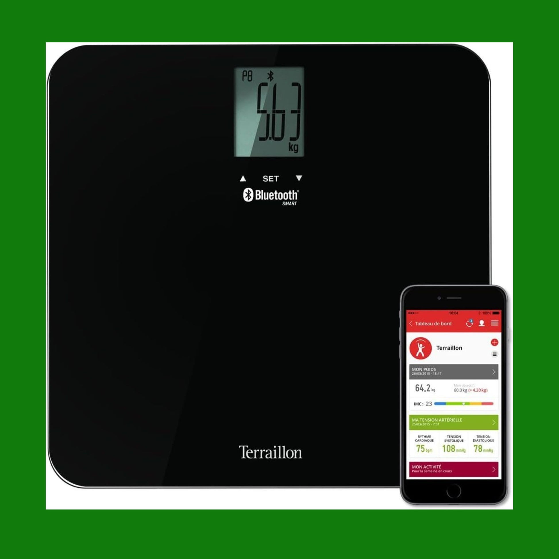 Terraillon Web Coach Form Pesa Persona collegato IMC + Bluetooth Smart