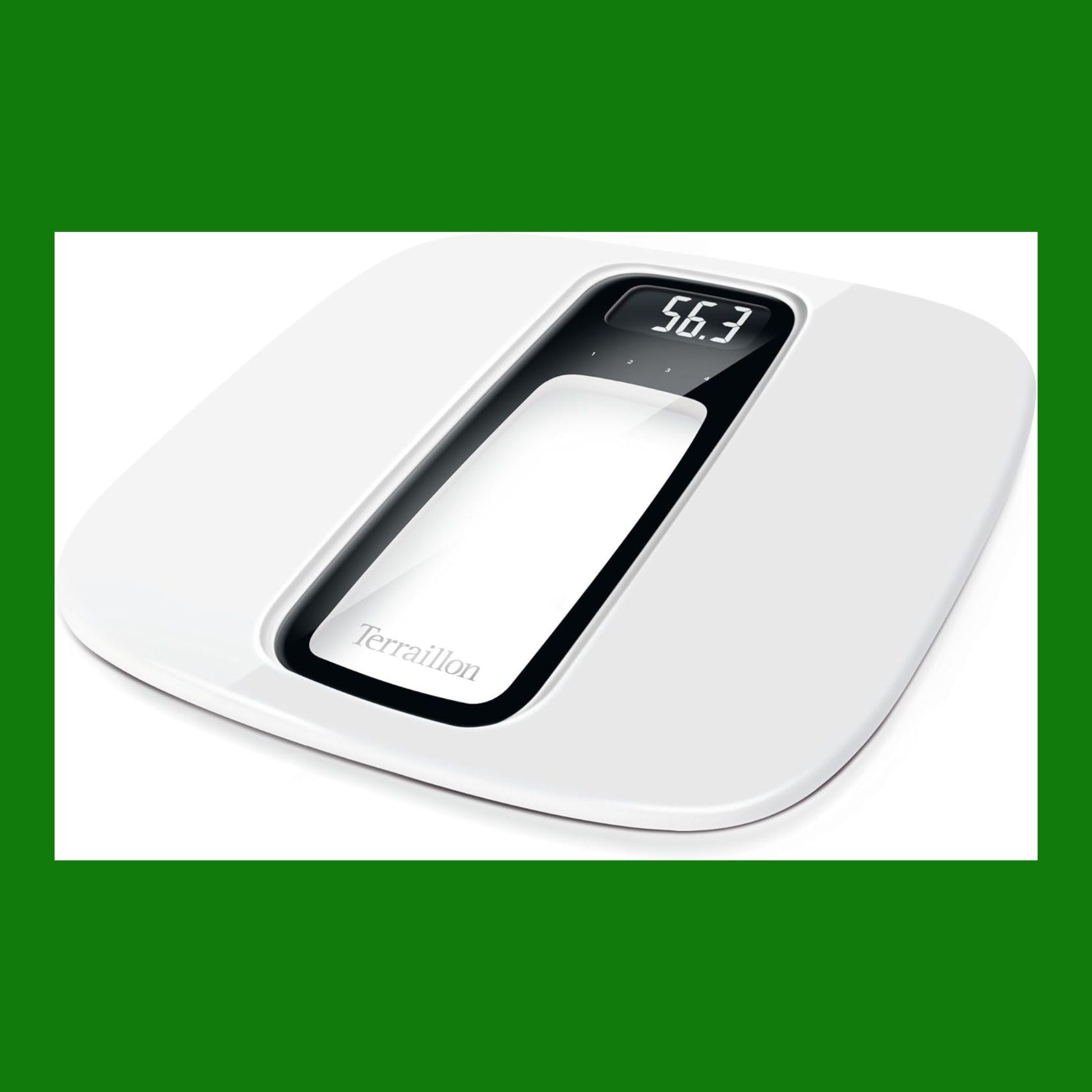 Terraillon ART12676 Window Memory Bilancia Elettronica, Bianca/Nero