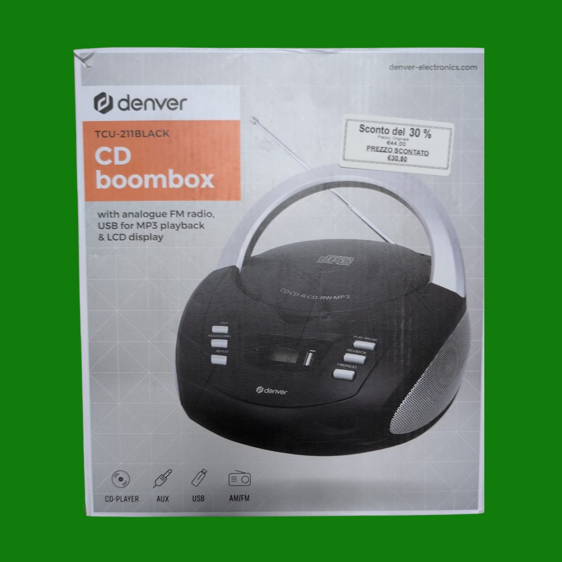 Denver Electronics TCU-211lettore CD Personal CD player