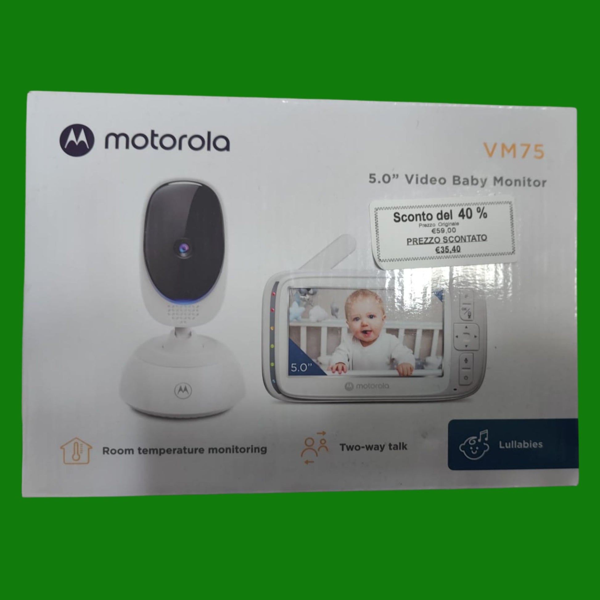 Motorola Nursery VM75 Videocamera per monitoraggio bambini