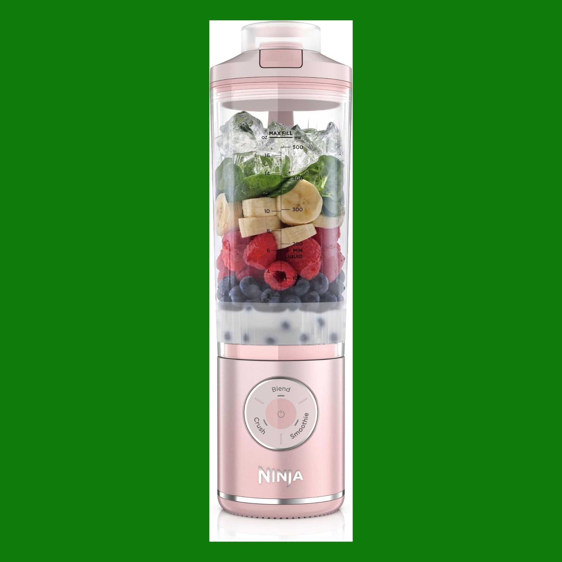 Ninja Blast Max Frullatore Portatile, 570 ml, Ricaricabile, Bicchiere Frullatore e Coperchio Anti-perdita