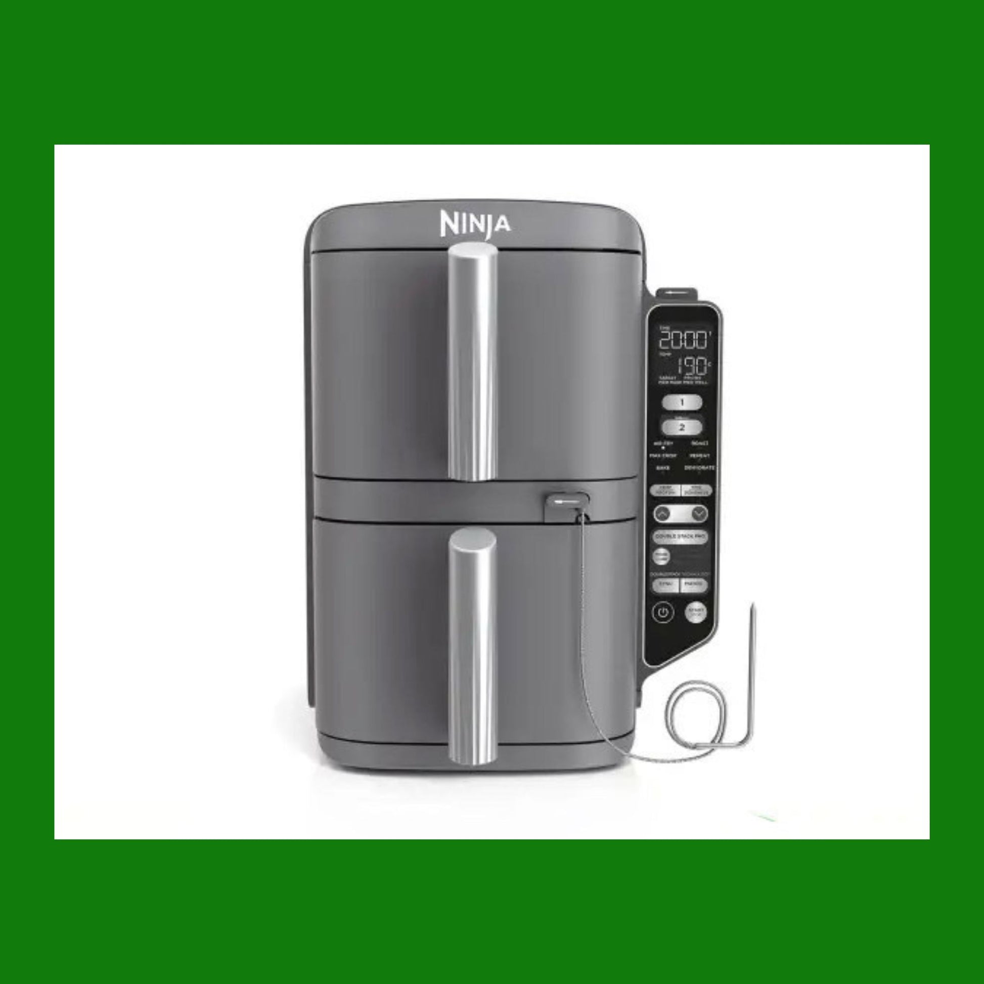 Ninja SL451EU friggitrice Doppia 9,5 L Indipendente 2470 W Friggitrice ad aria calda Nero