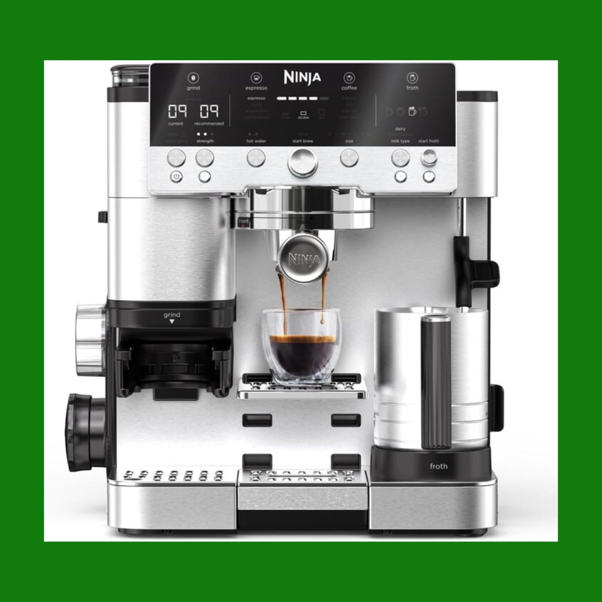 Ninja Luxe Premiere Macchina Caffè 3 in 1, Macchina Latte, Cappuccino, Caffè Freddo