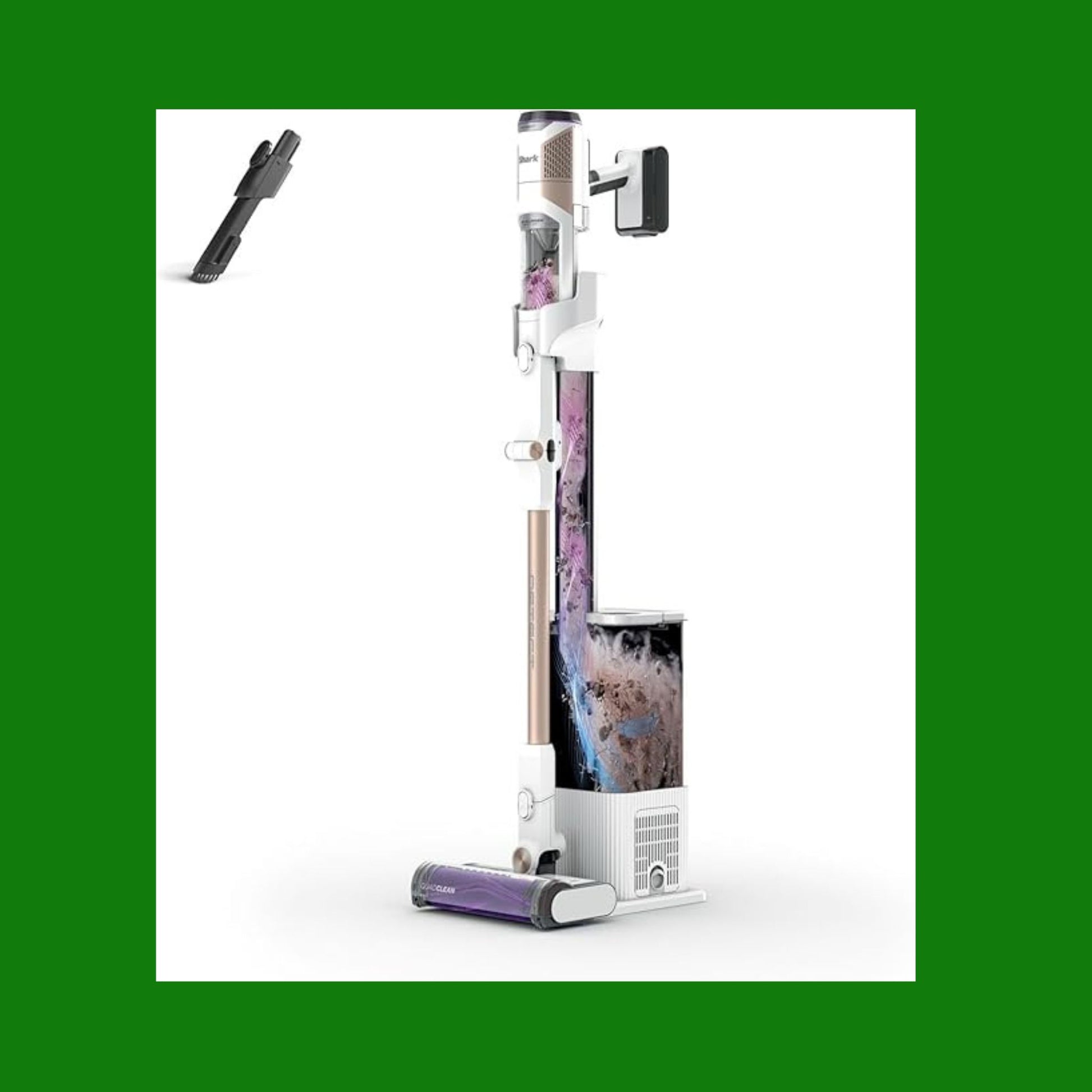 Shark Detect Clean & Empty, aspirapolvere senza filo, aspirazione potente con DirtDetect, base a svuotamento automatico da 2Â L, autonomia 60Â min, Anti Hair Wrap,bocchetta per fessure,bianco IW3612EU