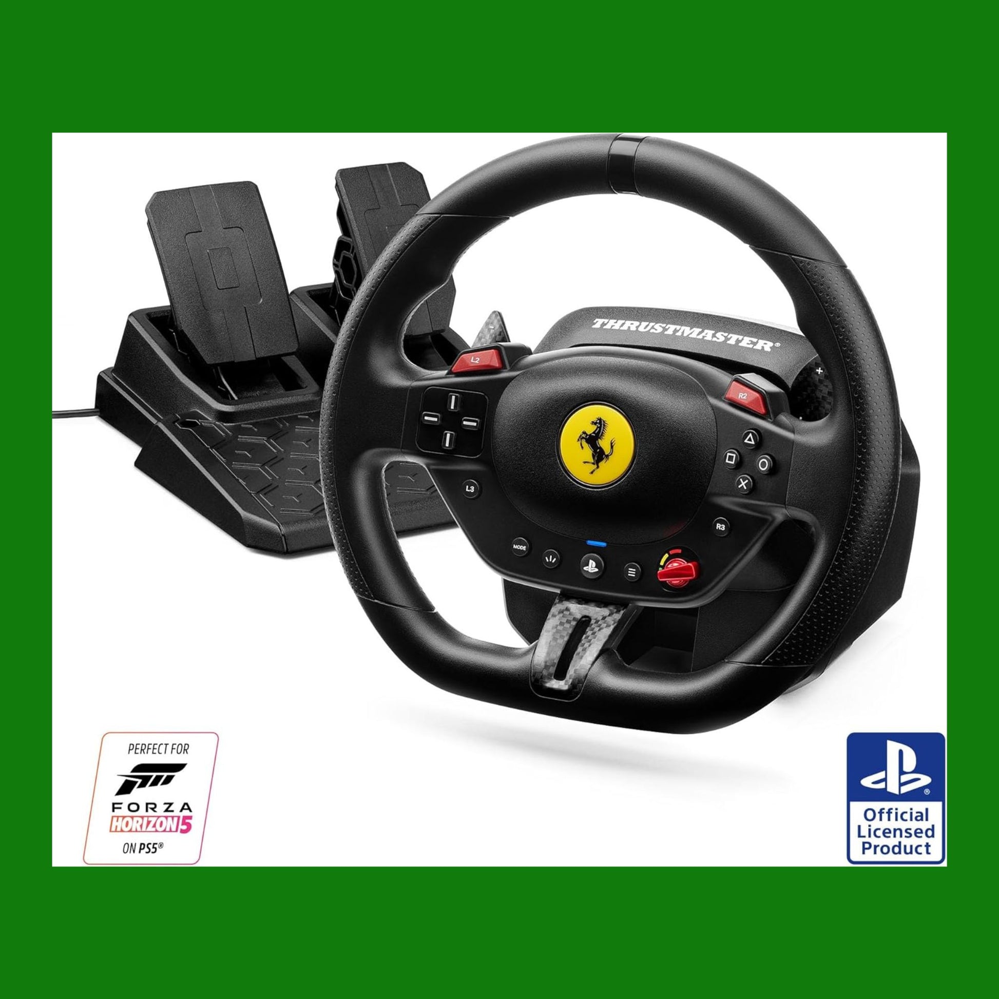 Thrustmaster T98 Ferrari 296 GTB, Volante per PS5, PS4, PC