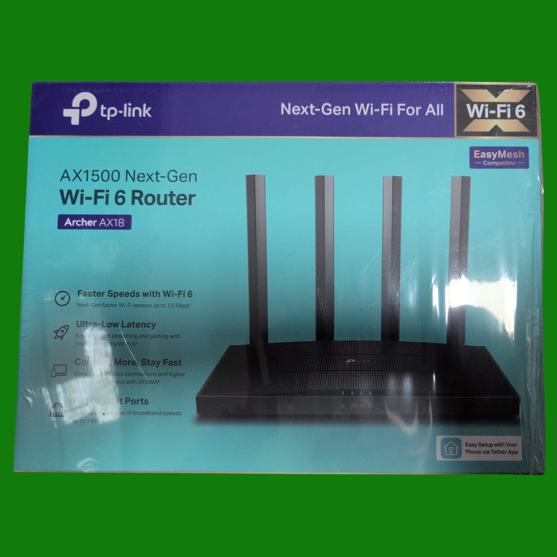 TP-Link Archer AX18 AX1500Mbps Router WiFi 6 Dual-Band, 4 Porta Gigabit