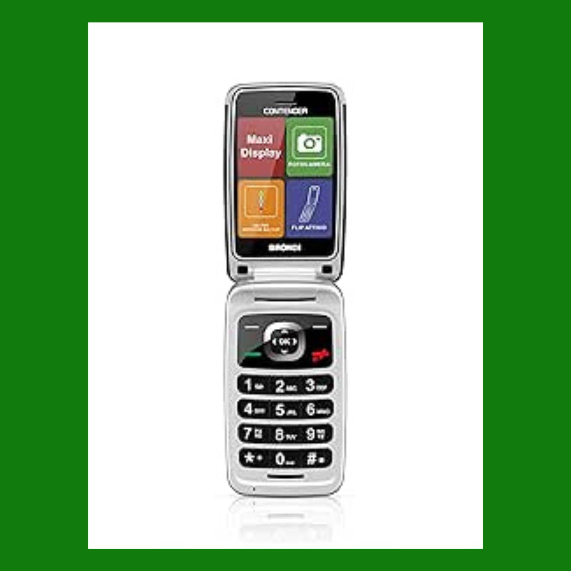 BRONDI Contender, sbloccato, 0GB, Telefono Cellulare GSM DUAL SIM con Tasti Grand