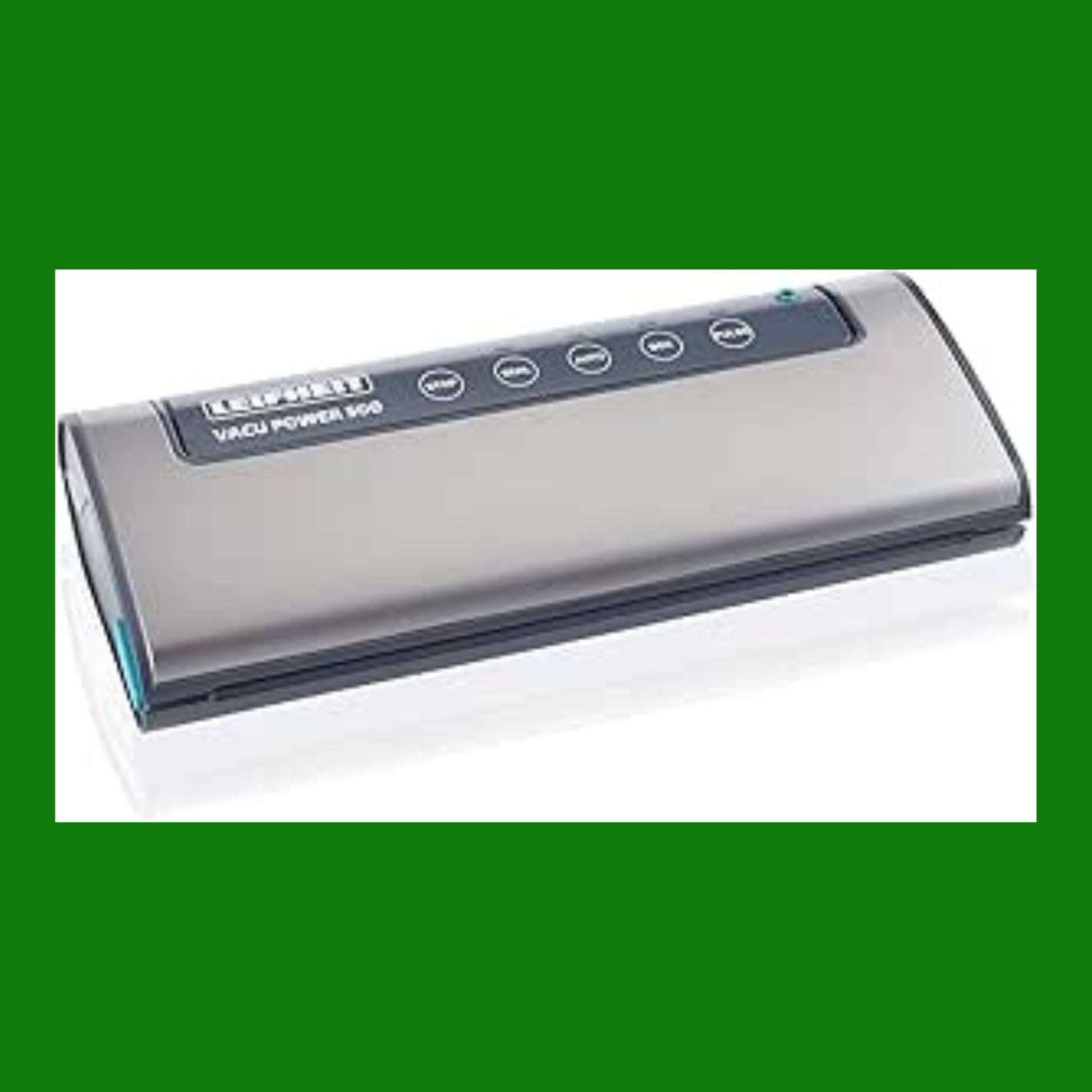 Leifheit Vacu Power 500 Macchina sottovuoto per alimenti, Macchina per sottovuoto salvafreschezza, Con 10 sacchetti sotto vuoto alimentare 20x30cm